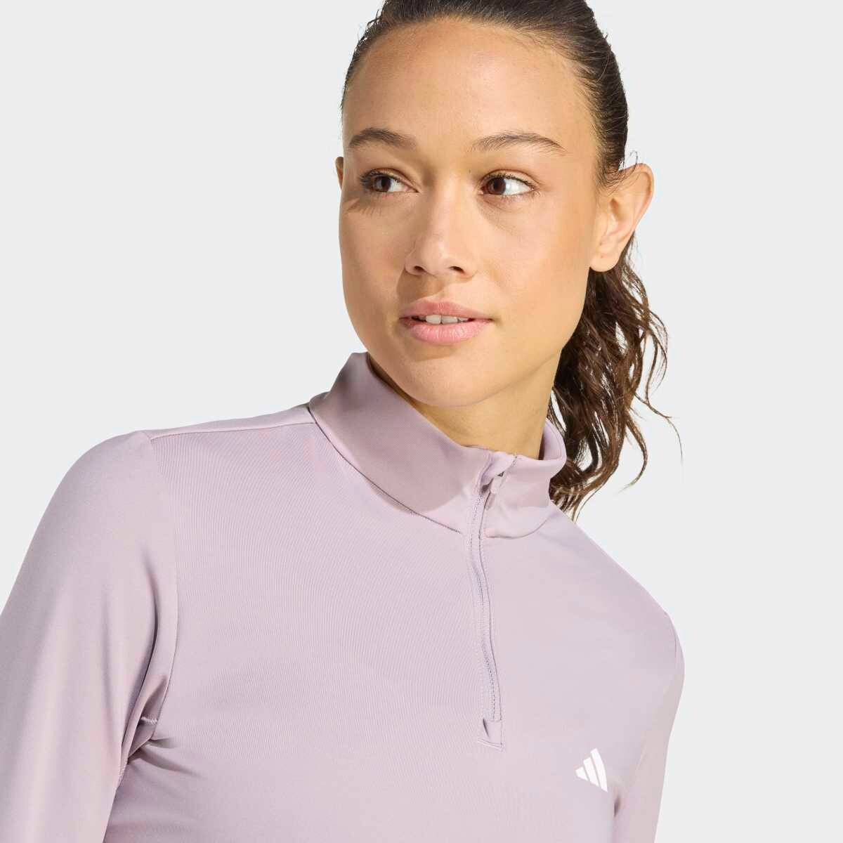Sweatshirt de Mulher Hyperglam Training Quarter-Zip Violeta-4