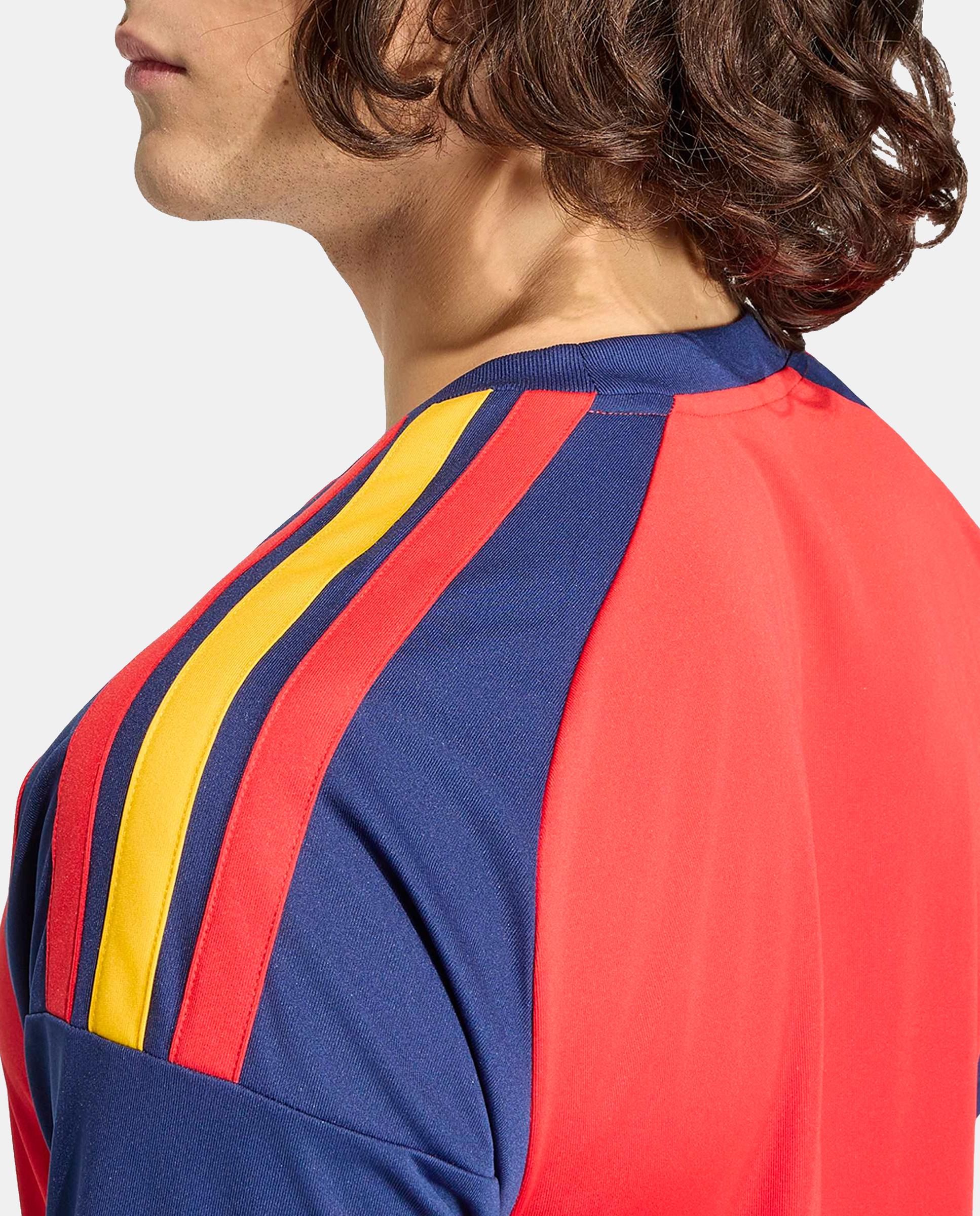 T-shirt de Homem 1.º Equipamento Fan Espanha Mundial 2026 Vermelho-5