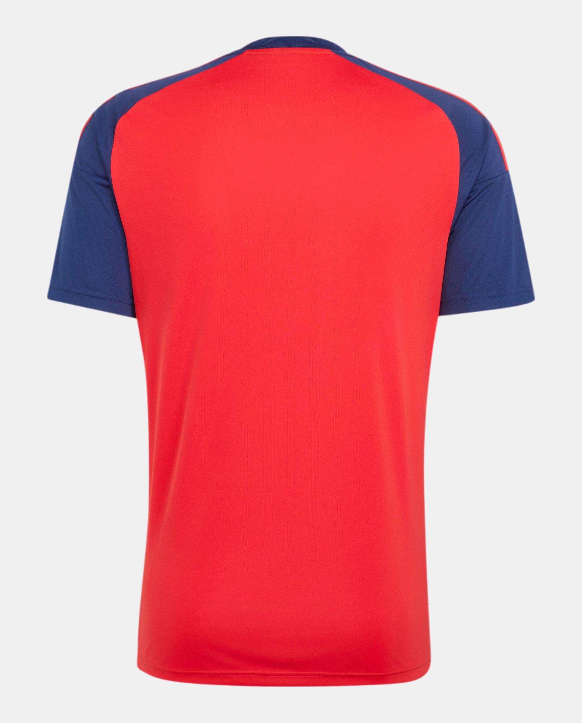 T-shirt de Homem 1.º Equipamento Fan Espanha Mundial 2026 Vermelho-7
