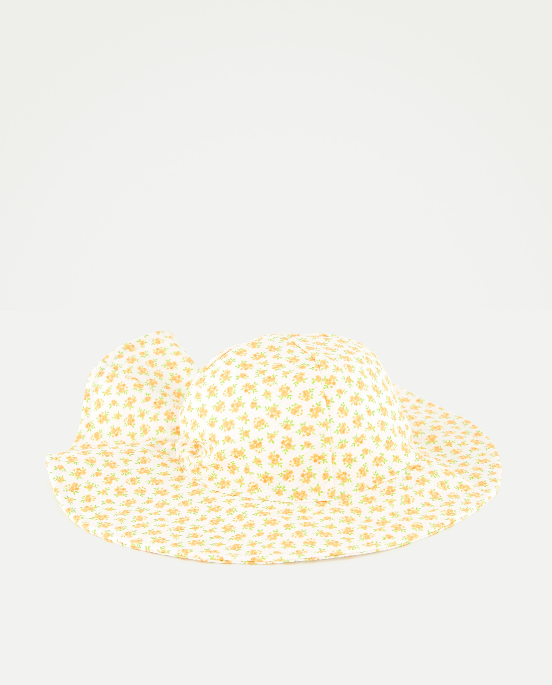 Imagen 0 de Gorro piqué ala ancha fantasía de bebé Amarillo