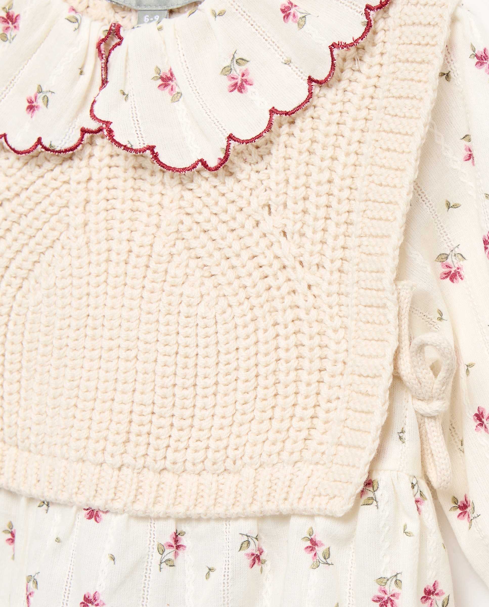 Blusa de bebé manga larga con estampado de mini flor - Coconut El Corte Inglés - Blanco Blanco-3