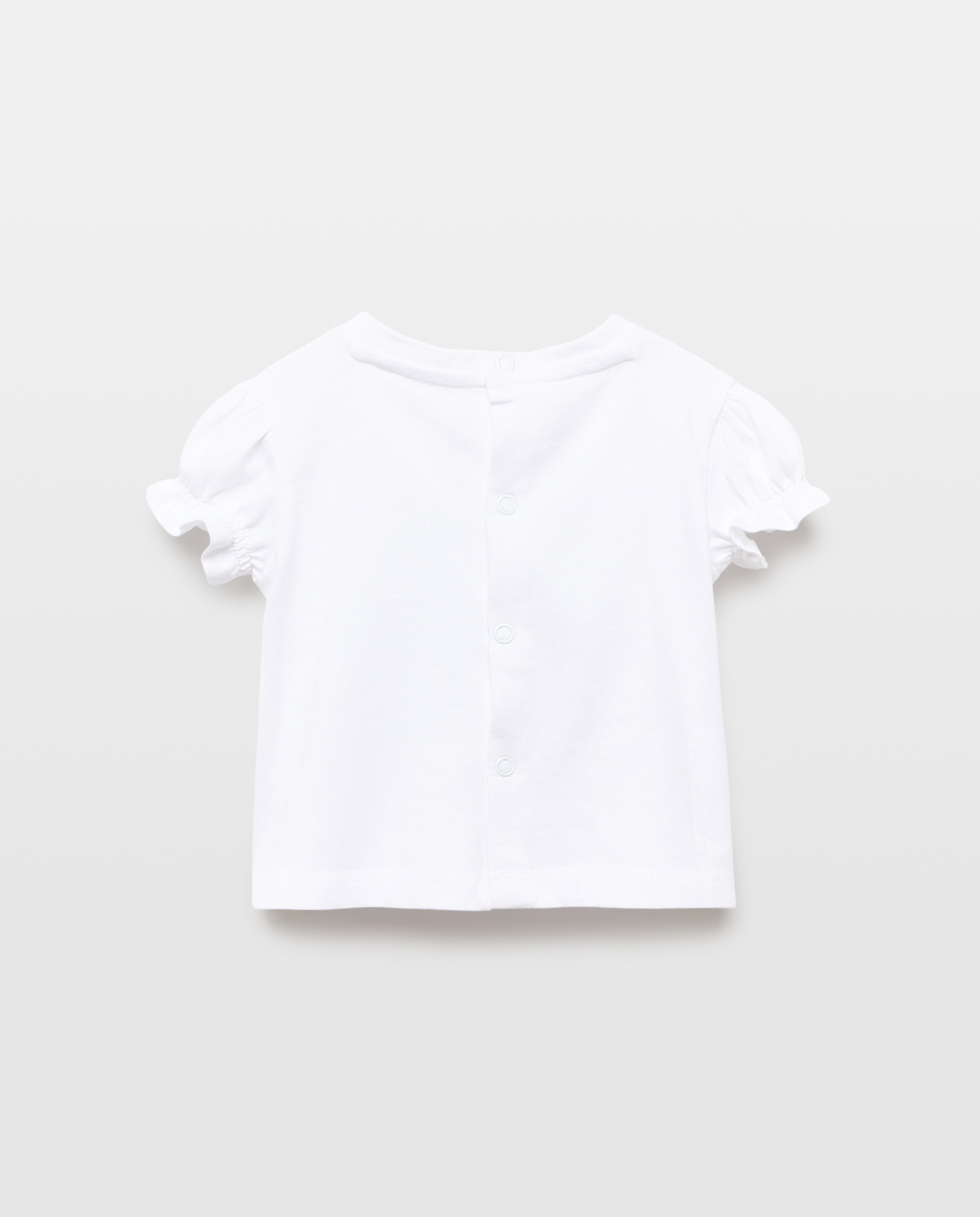 T-shirt de Bebé com Manga Curta e Bolso Especial Coconut El Corte Inglés Branco-2