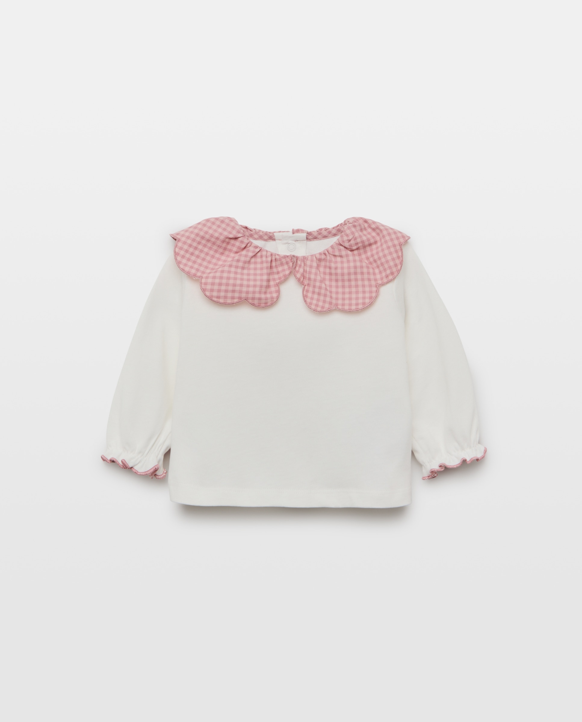 Conjunto felpa de 3 piezas cuello gola y forro vichy de bebé - Coconut El Corte Inglés - Ciruela Ciruela-4