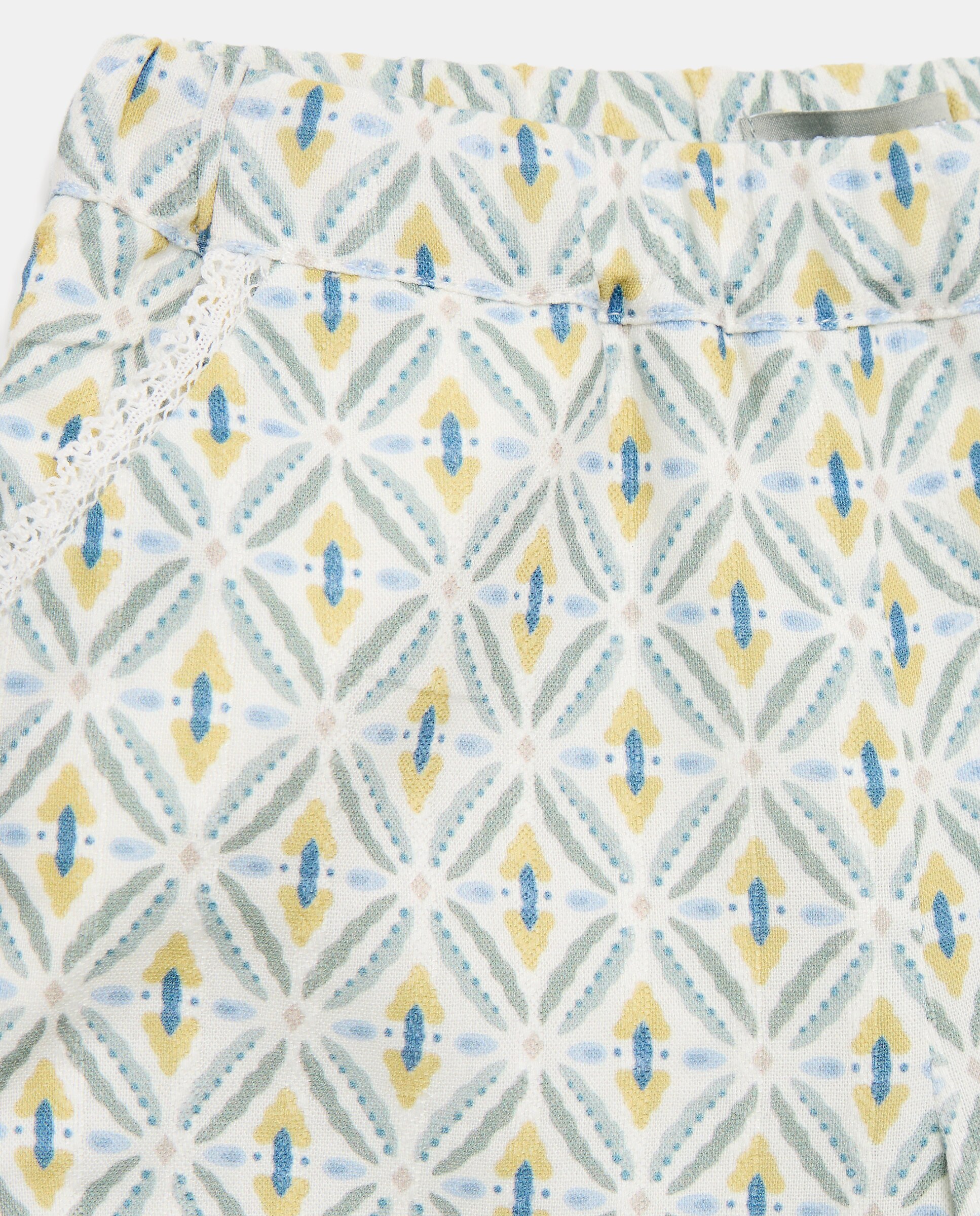 Calças de Bebé com Bolso e Renda Coconut El Corte Inglés Amarelo-3