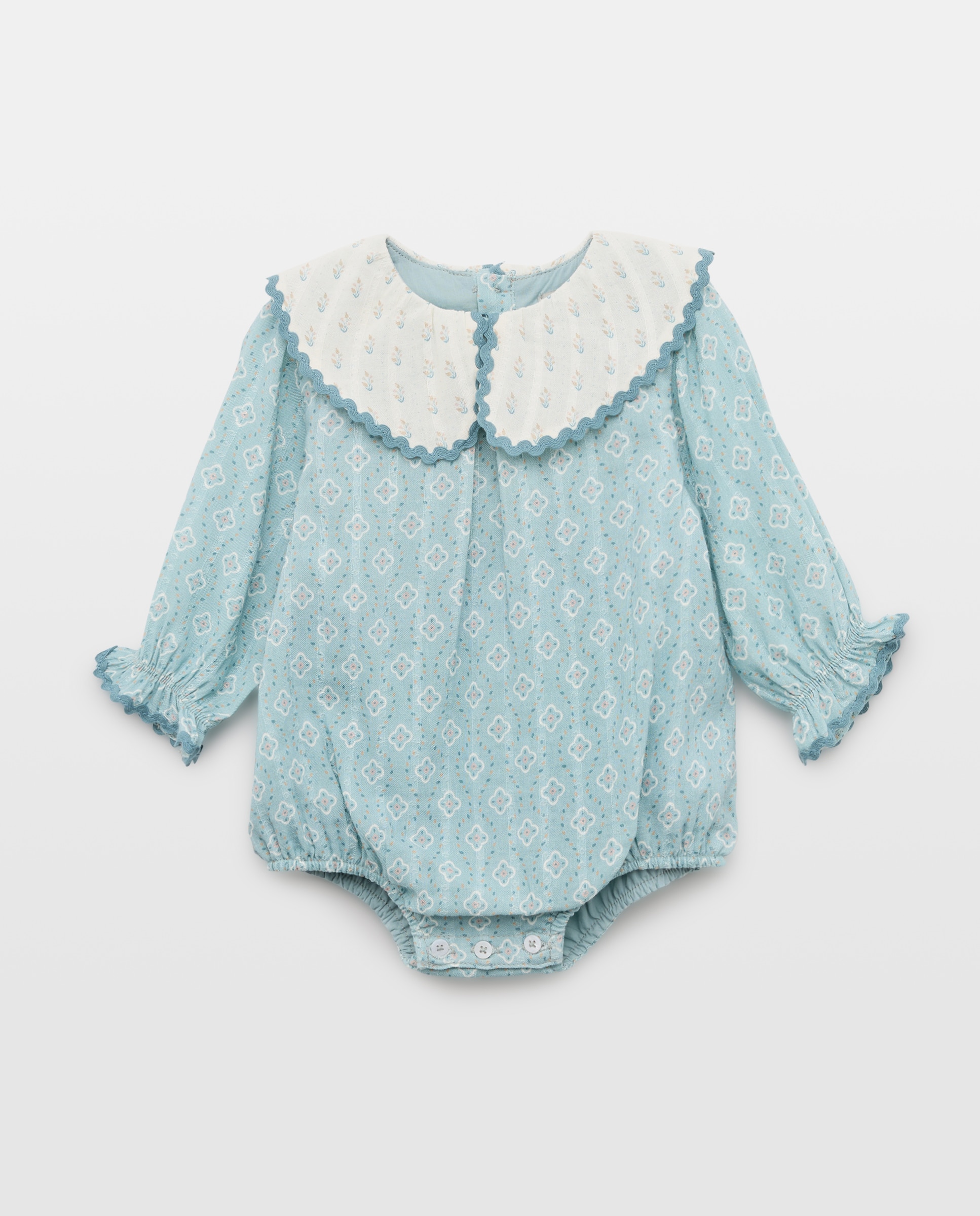 Babygrow Estampado de Bebé com Manga Comprida e Gola Coconut El Corte Inglés Verde-1