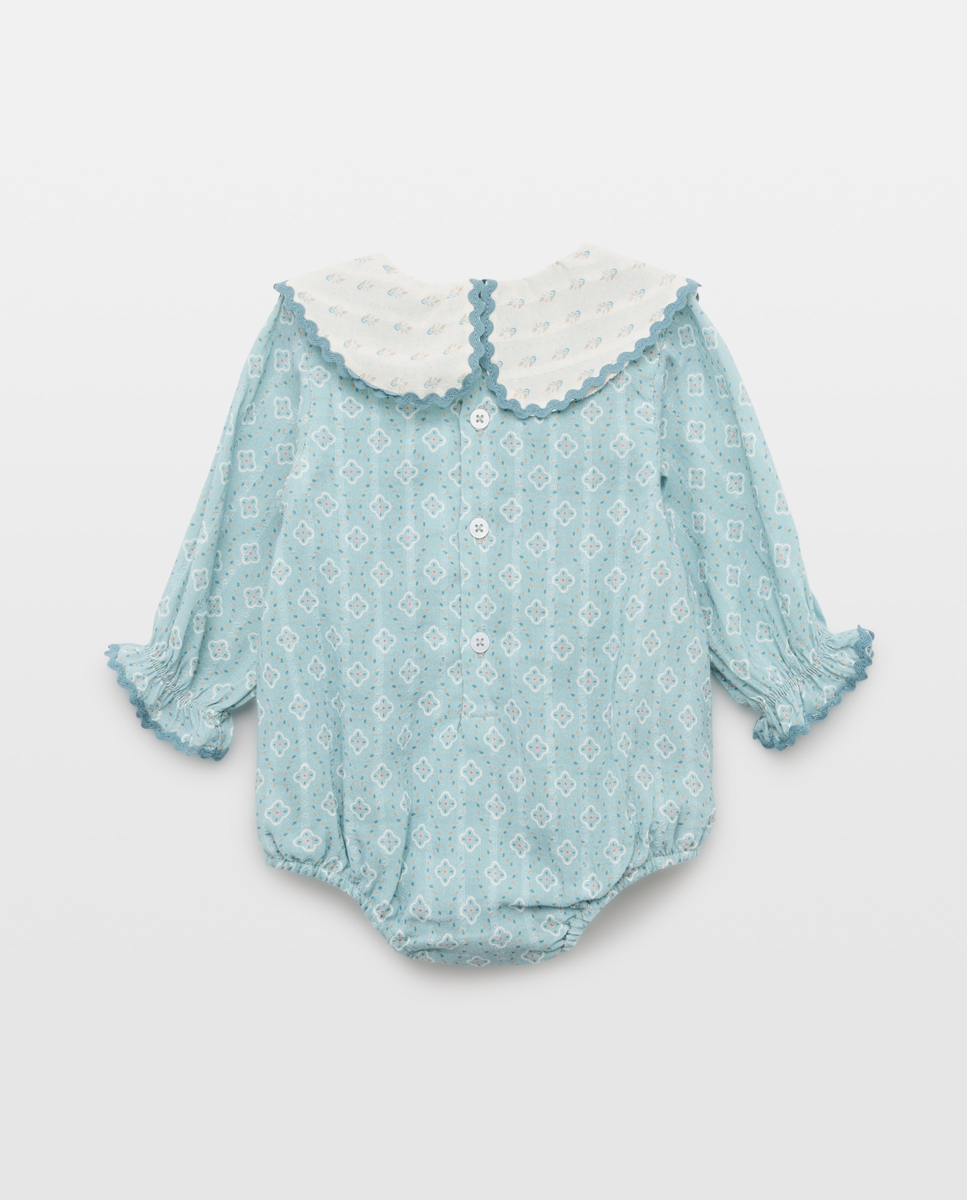 Babygrow Estampado de Bebé com Manga Comprida e Gola Coconut El Corte Inglés Verde-2
