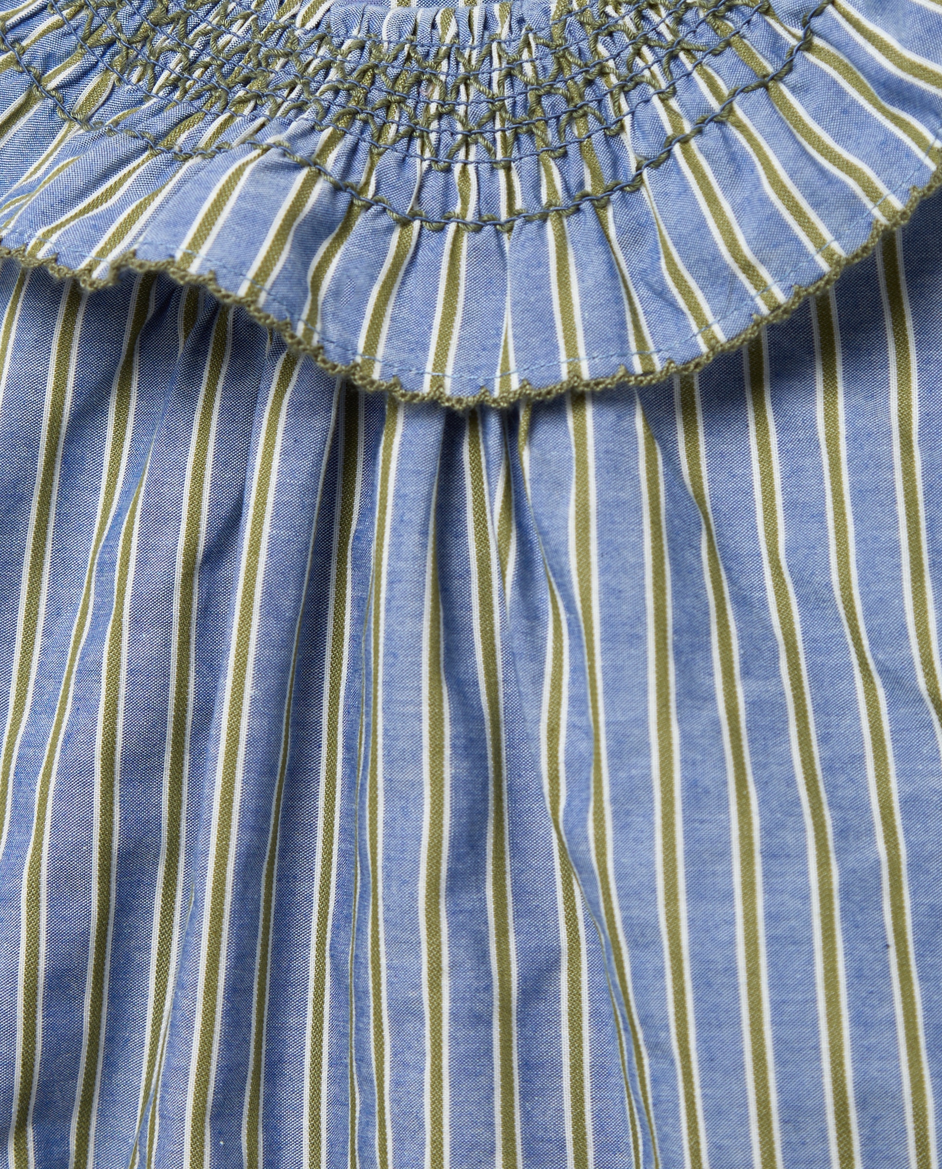 Babygrow de Bebé com Manga Comprida e Gola Azul-3