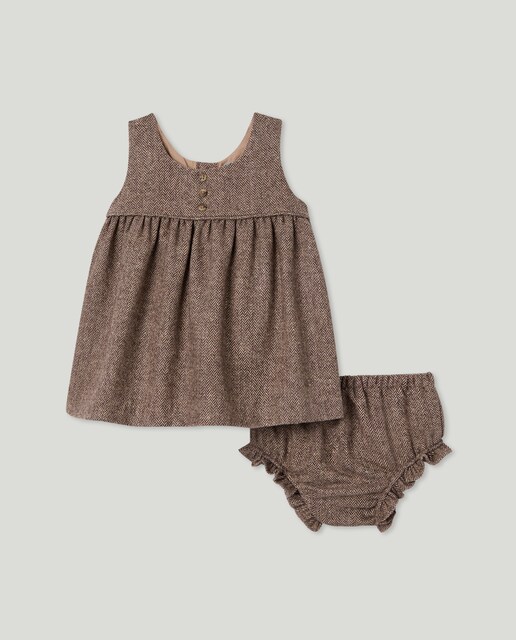 Imagen 0 de Pichi con botones frontales espiguita de bebé niña