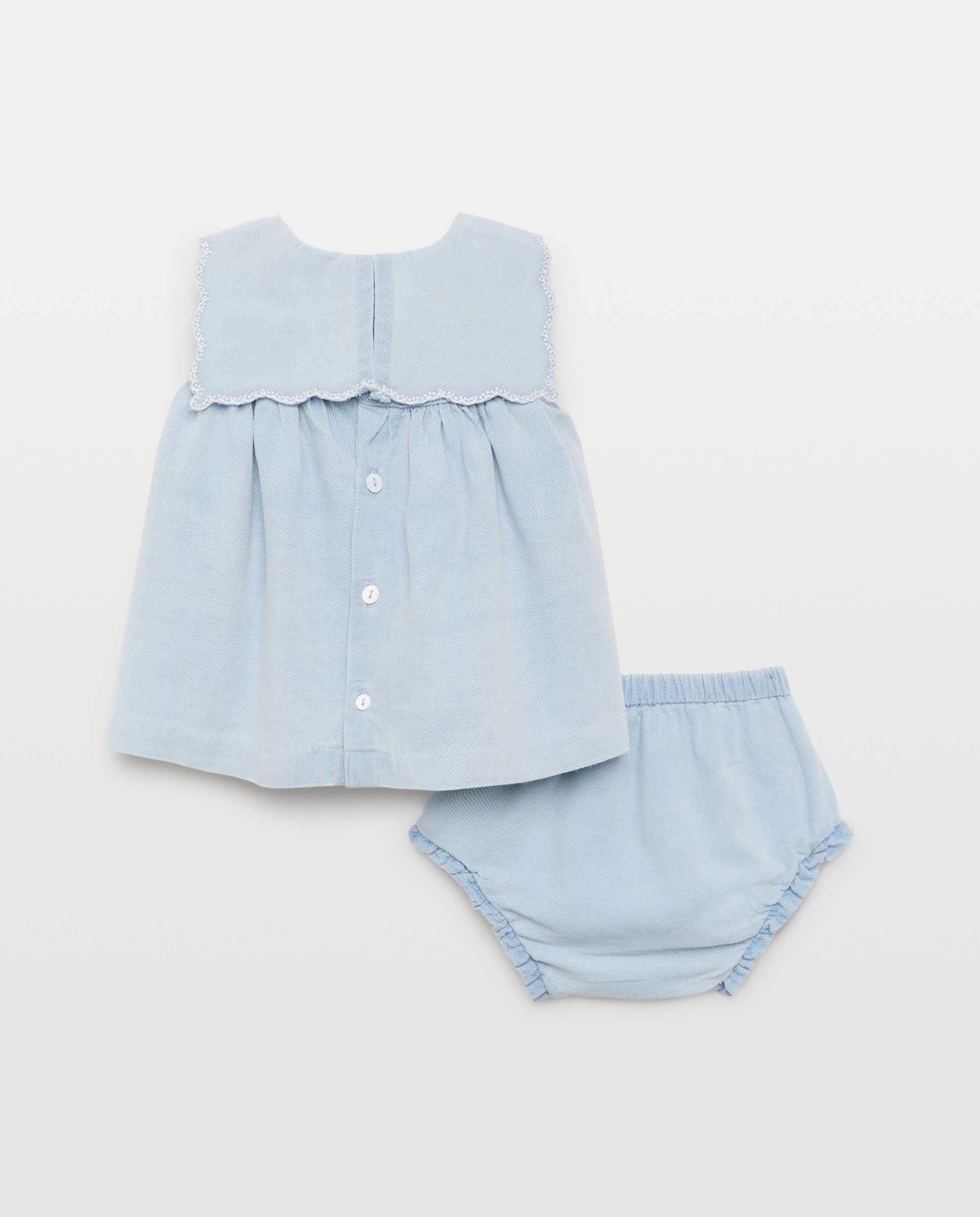 Vestido sem Mangas de Bebé com Gola de Marinheiro Coconut El Corte Inglés 490 Petróleo-2