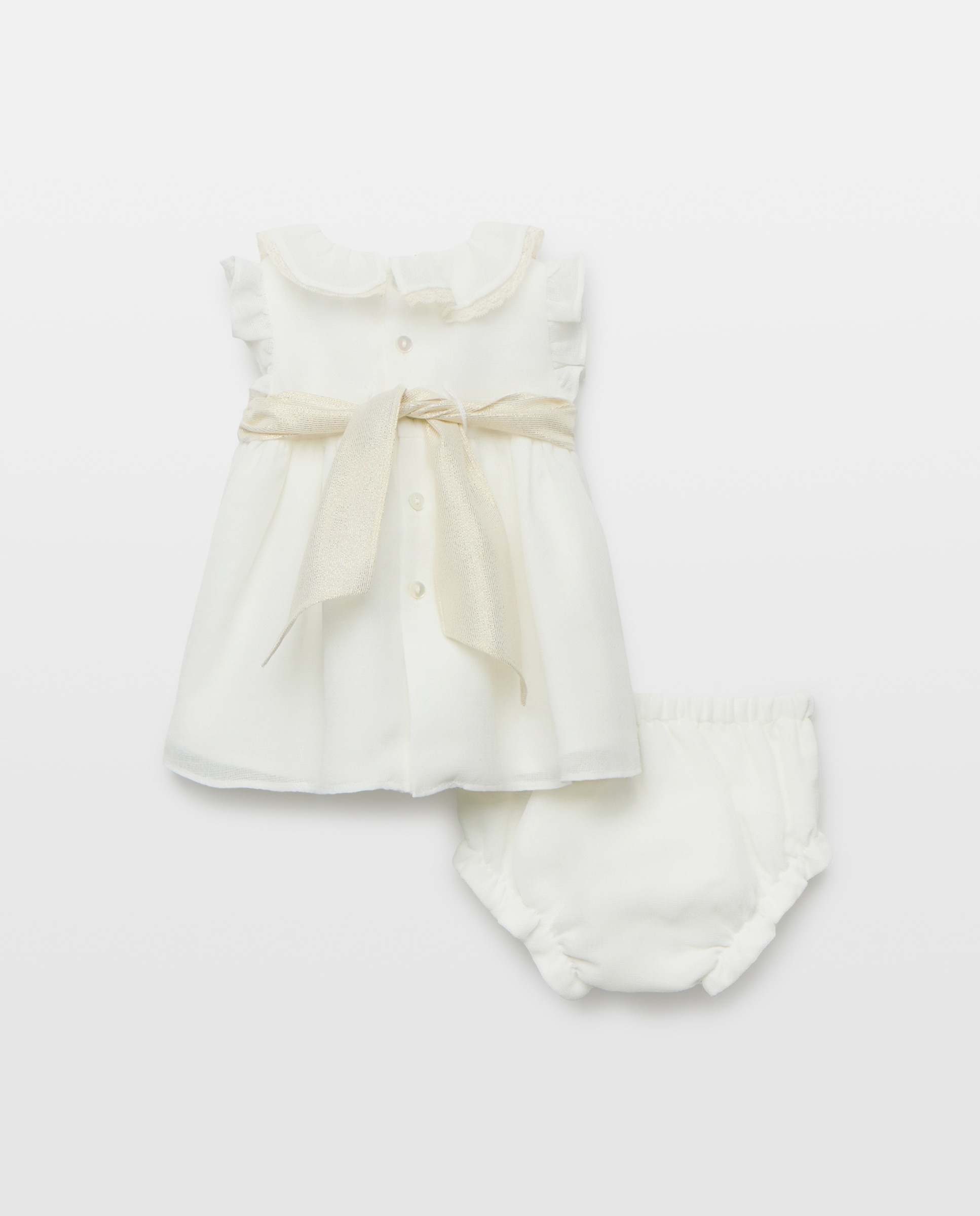 Vestido de bebé estructura fajín - Coconut El Corte Inglés - Crudo Crudo-2