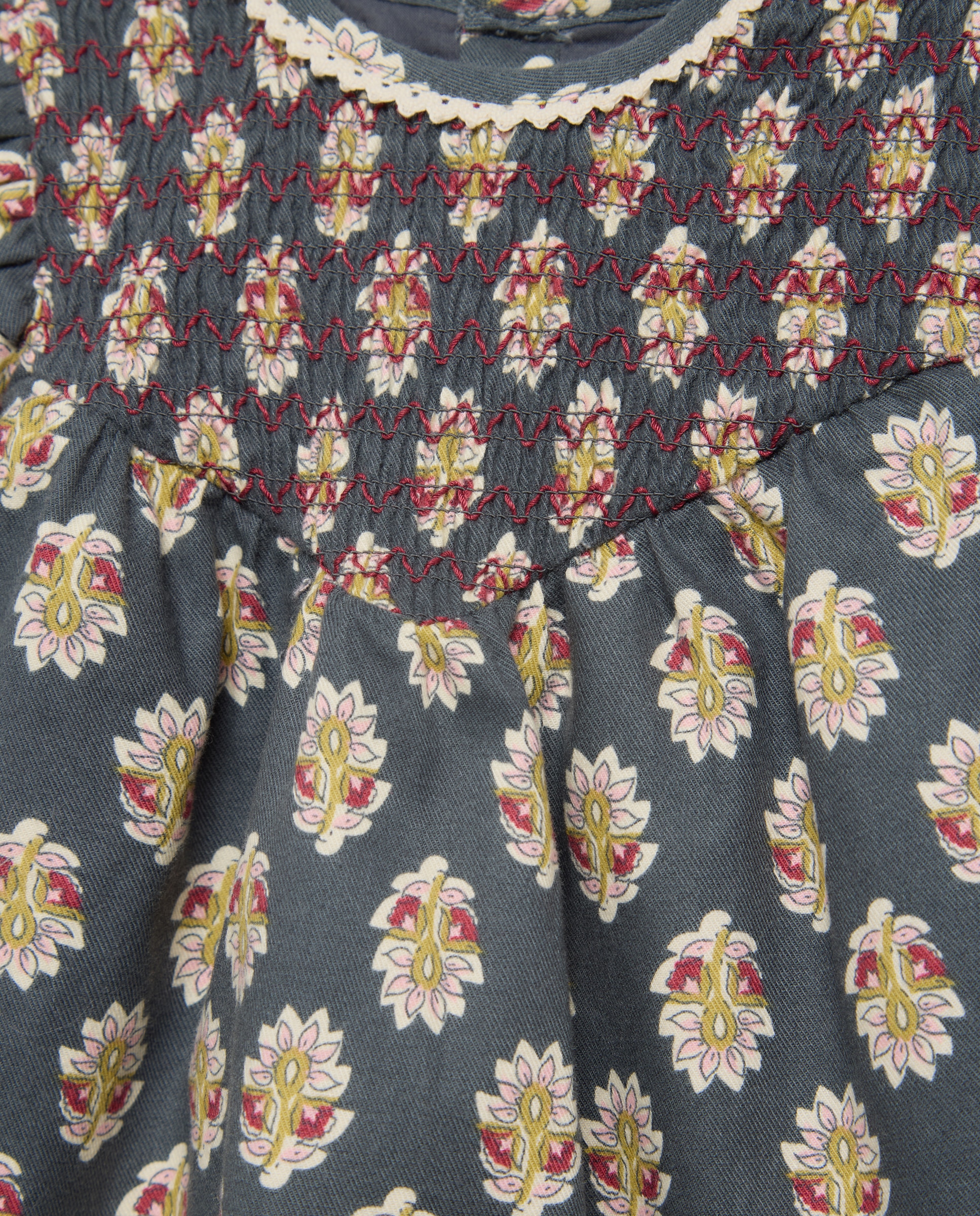 Vestido manga larga estampado flor India de bebé - Coconut El Corte Inglés - Negro Negro-3