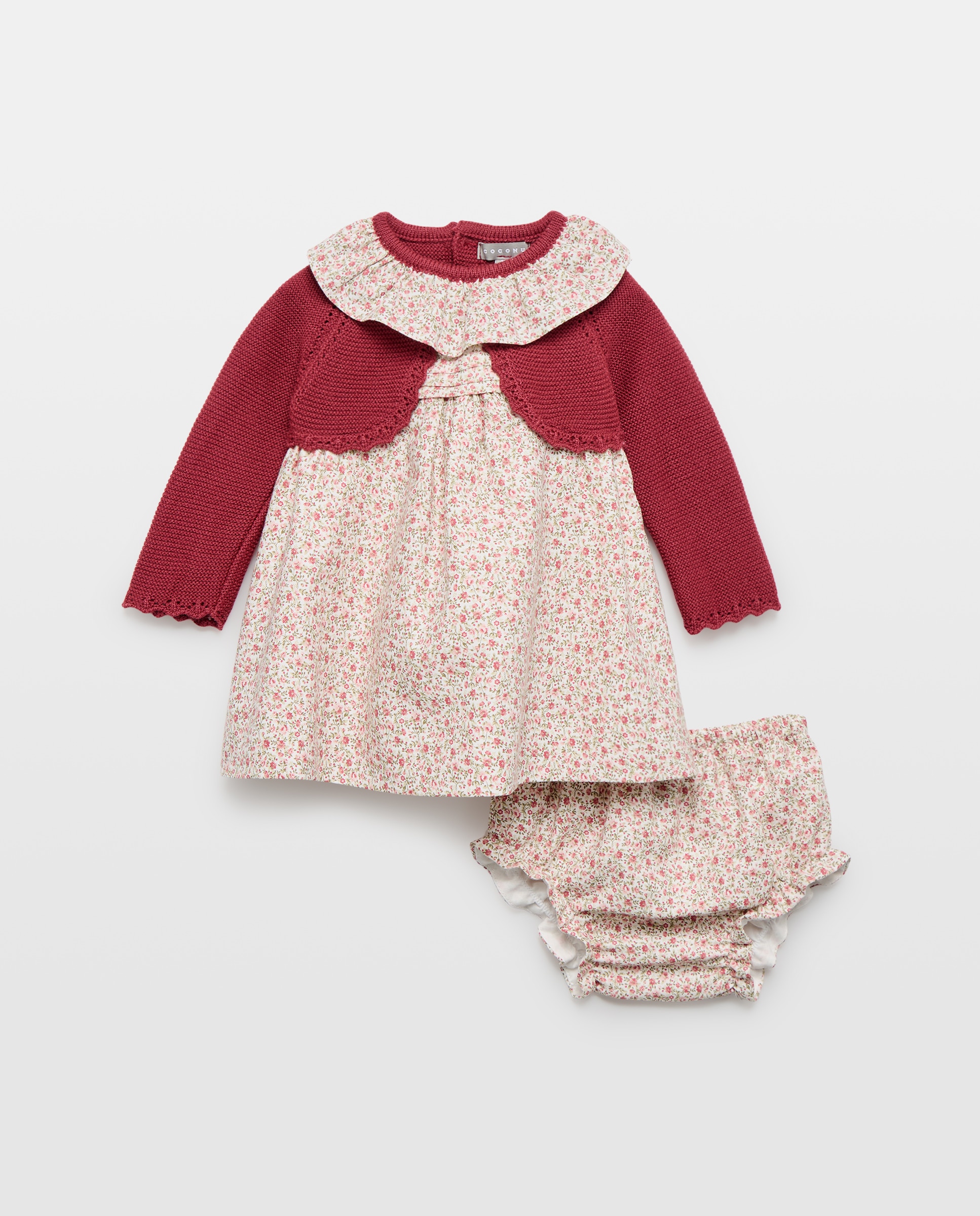 Imagem 0 de Vestido Tipo Casaco de Bebé com Estampado de Fantasia