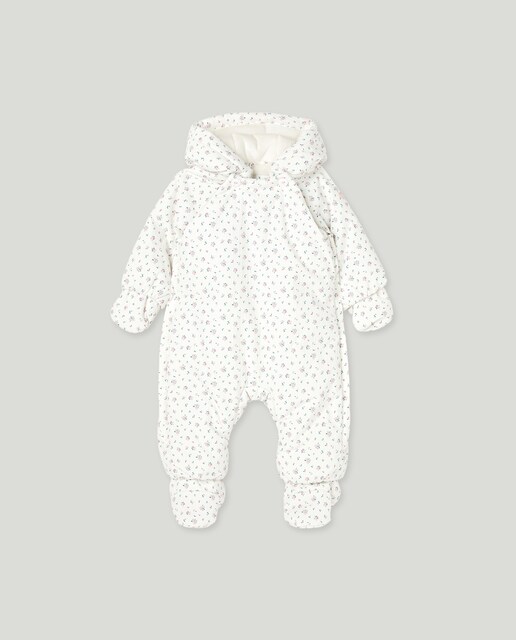 Imagem 0 de Babygrow de Nylon de Bebé, Pés + Mãos com Estampado Floral e Botões
