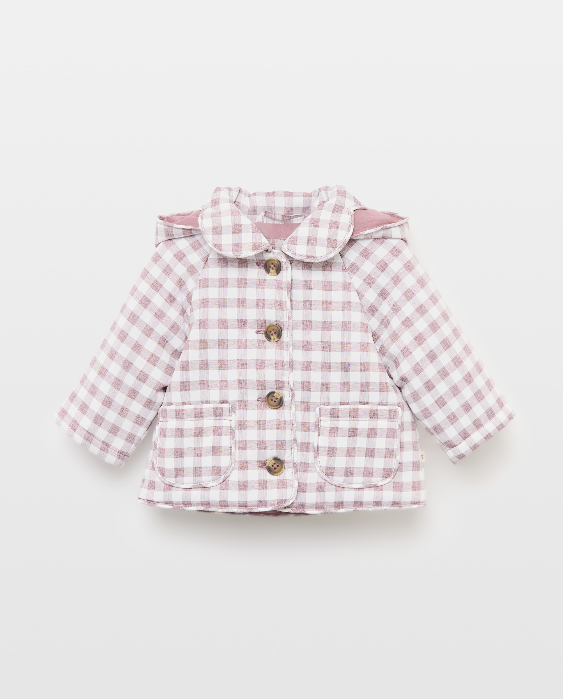 Gabardina ligera con capucha desmontable de bebé - Coconut El Corte Inglés - Rosa Rosa-1