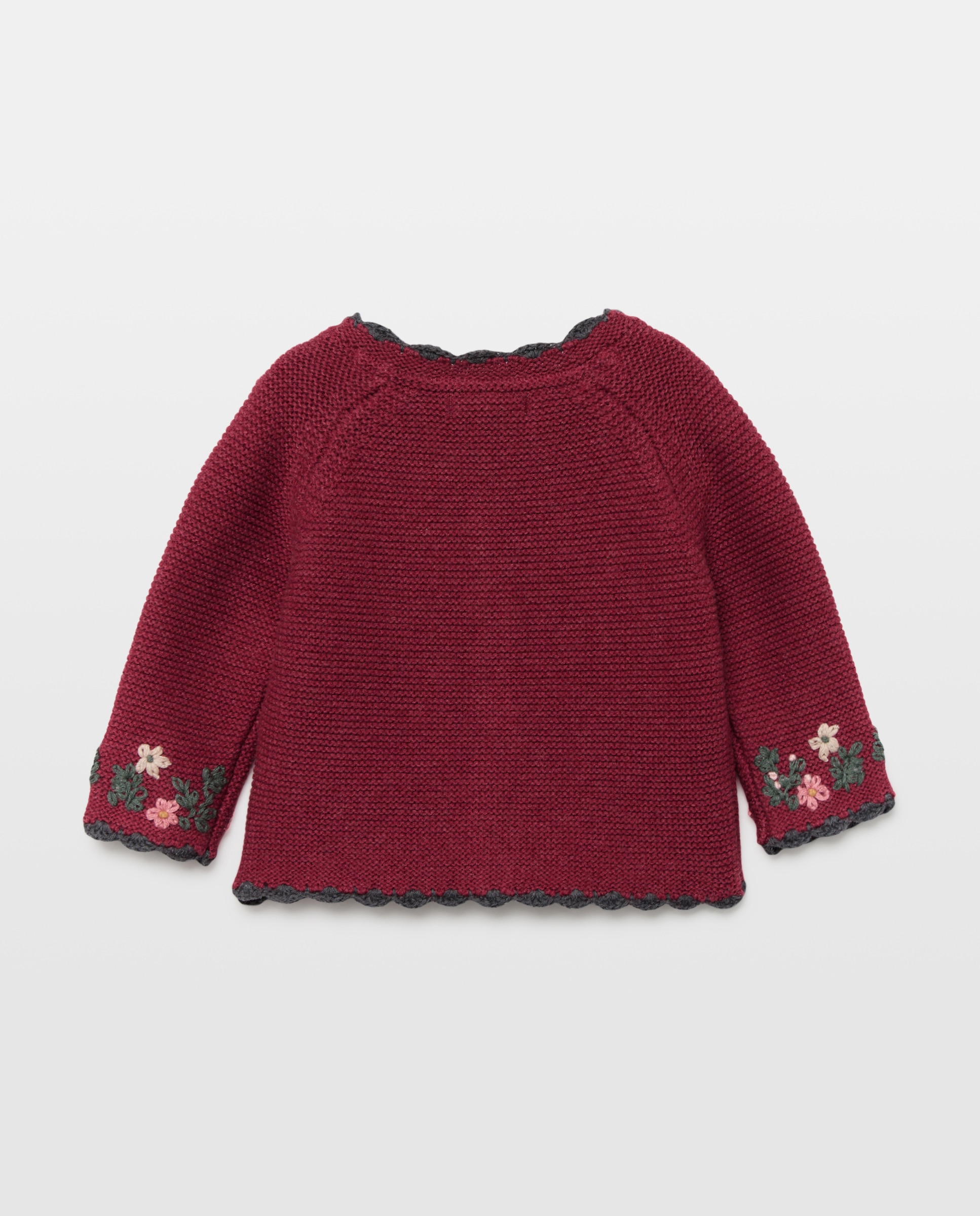 Chaqueta a cadera con bordado crochet de bebé - Coconut El Corte Inglés - Burdeos Burdeos-2