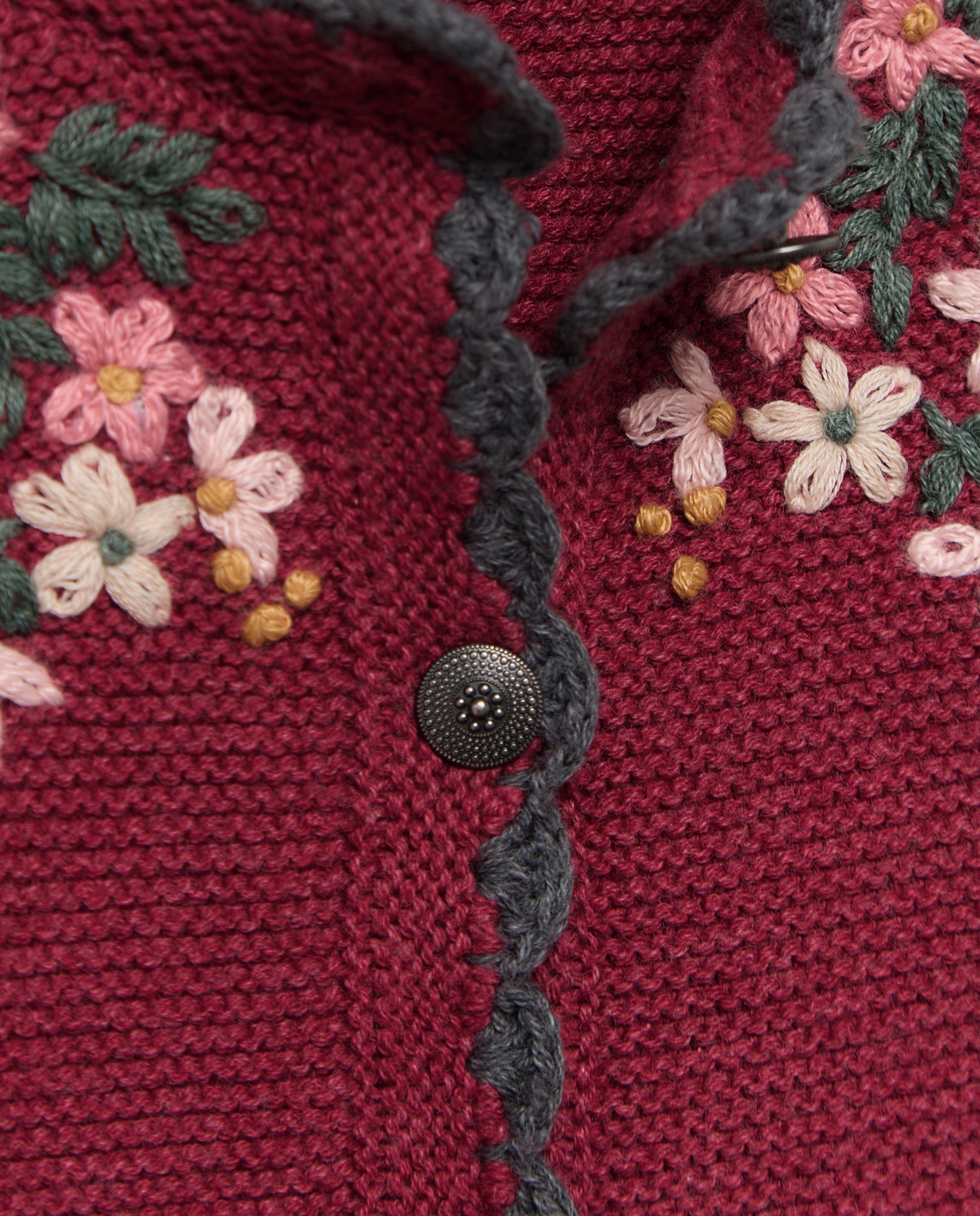 Chaqueta a cadera con bordado crochet de bebé - Coconut El Corte Inglés - Burdeos Burdeos-3