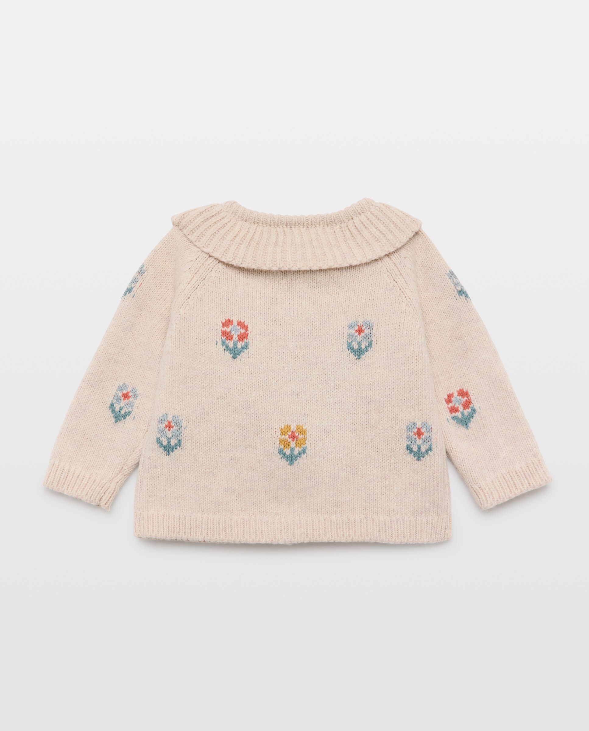 Chaqueta a cadera gola flores de bebé - Coconut El Corte Inglés - Blanco Blanco-2