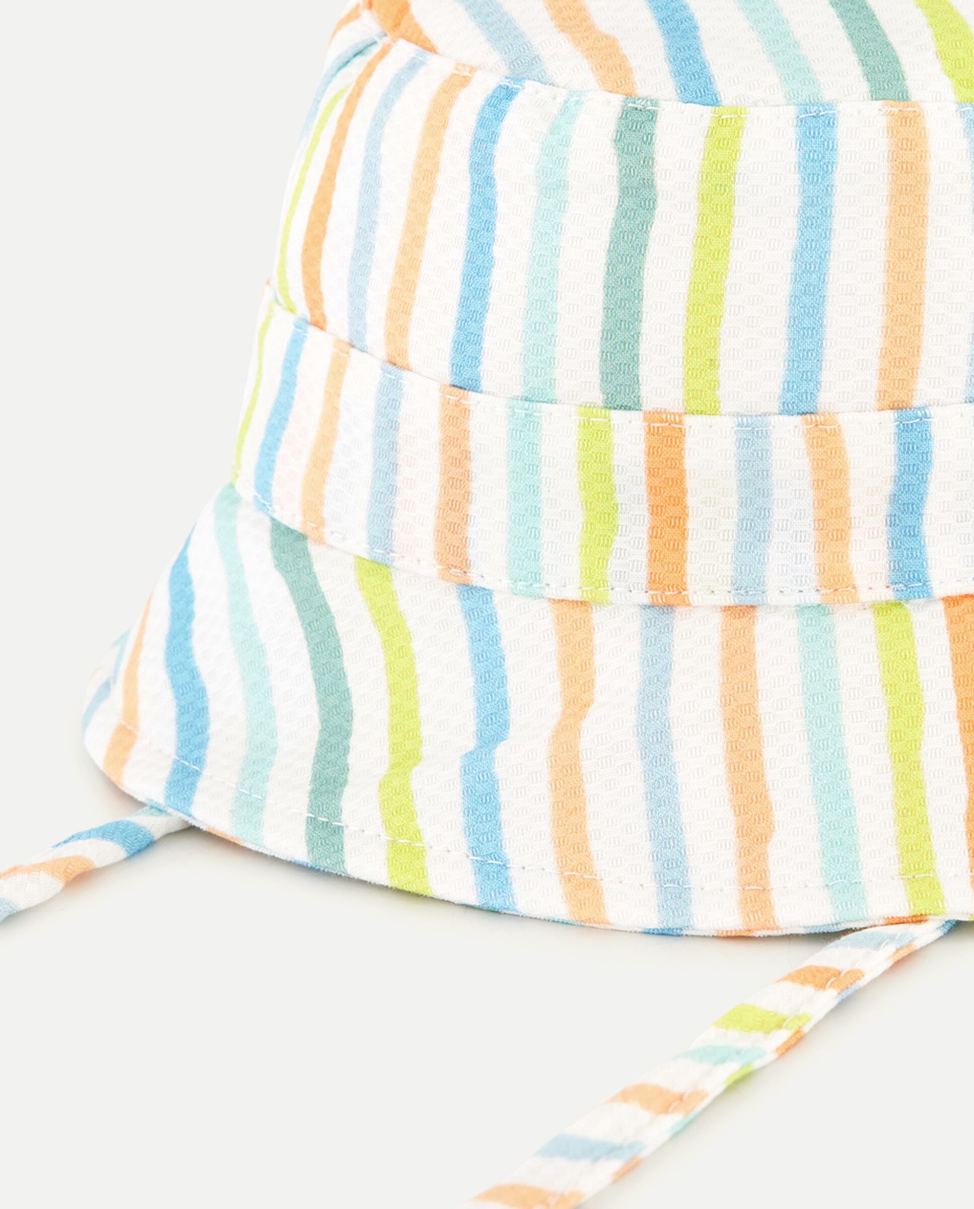 Gorro pescador piqué rayas multicolor de bebé - Coconut El Corte Inglés - Verde Verde-2