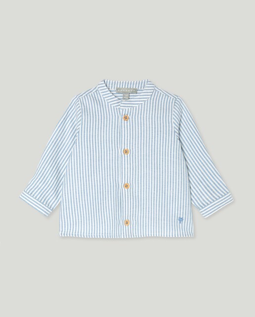 Imagem 0 de Camisa Villela de Bebé com Risca, Manga Comprida e Gola à Padre