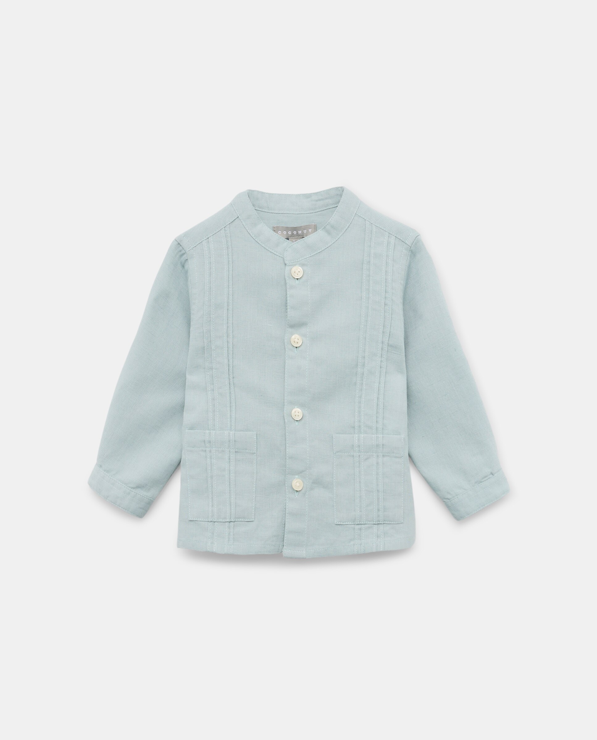 Imagem 0 de Camisa de Manga Comprida com Tira Guayabera de Bebé