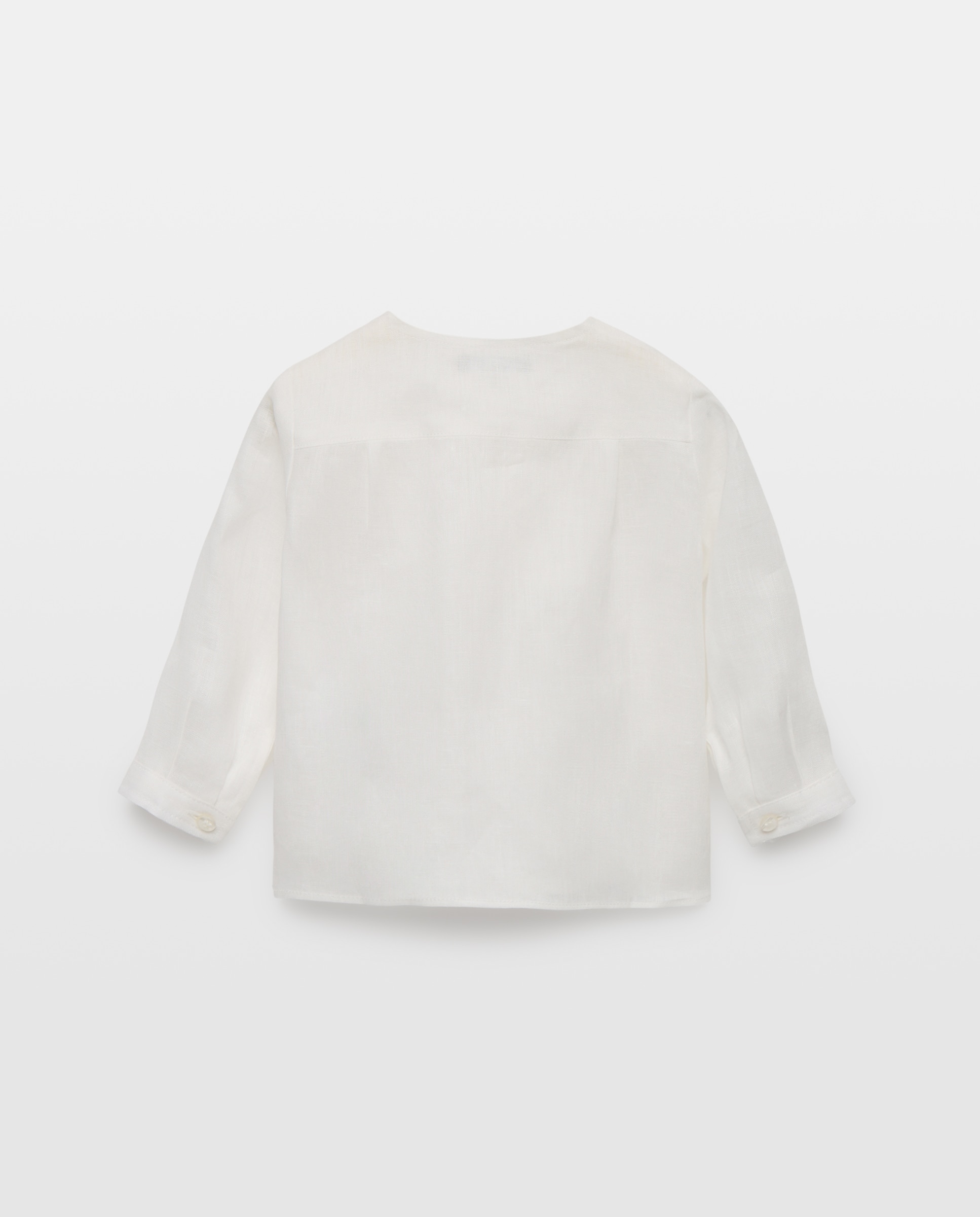 Camisa de Bebé com Manga Comprida e Gola à Padre Coconut El Corte Inglés Branco-marfim-2