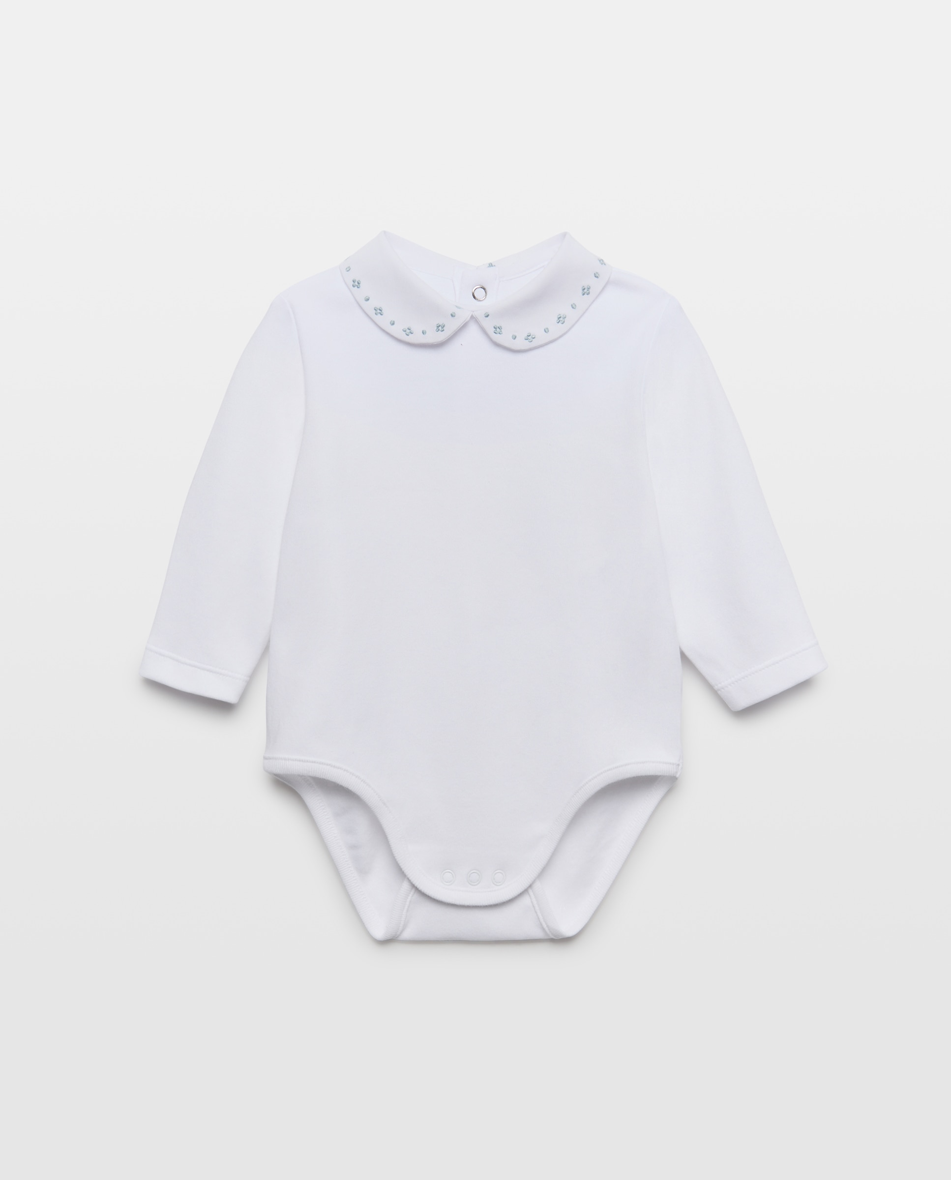 Body manga larga con bordado de bebé - Coconut El Corte Inglés - Blanco Blanco-1