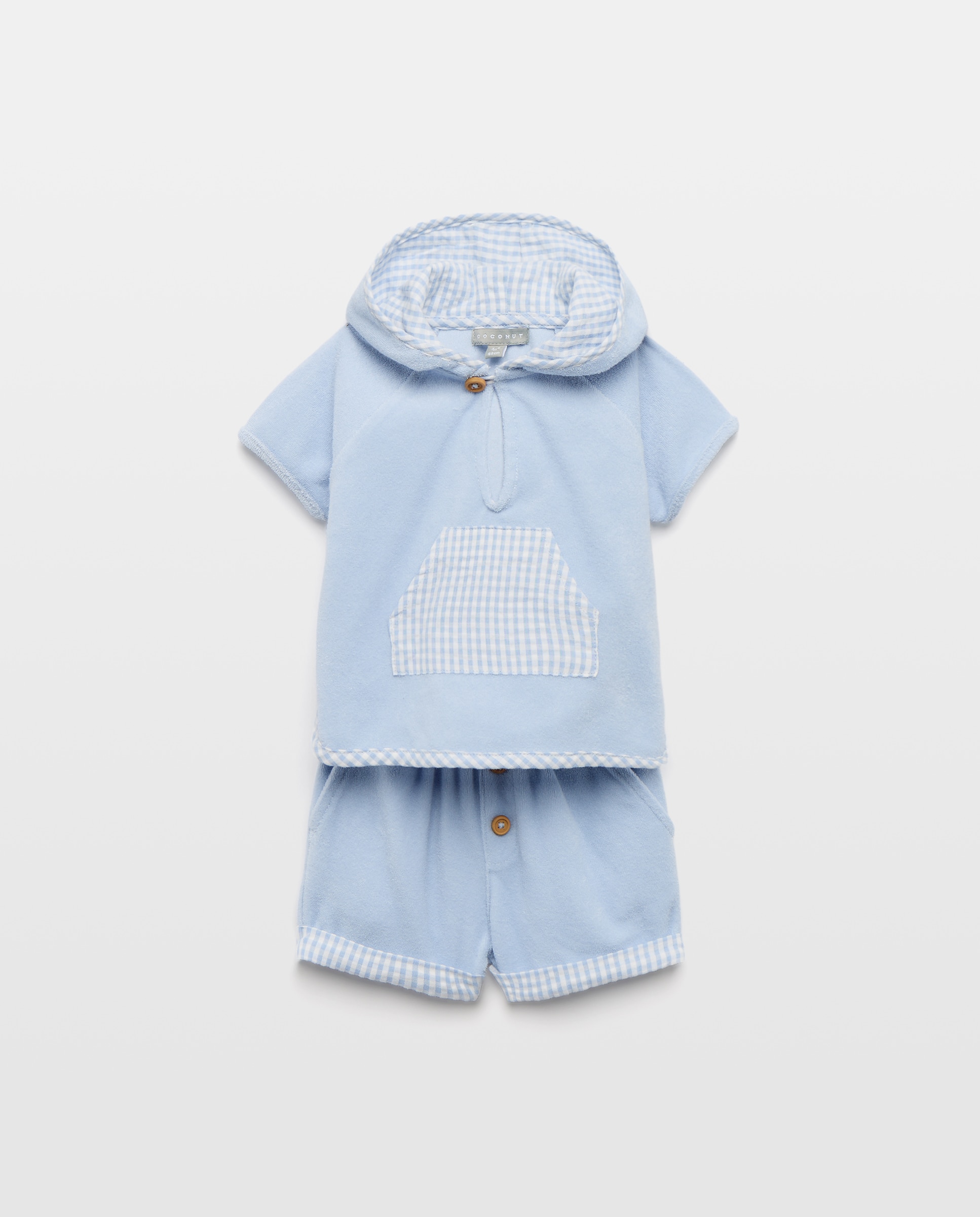 Conjunto de dos piezas de bebé niño con capucha y bolsillos - Coconut El Corte Inglés - 471 Índigo 471 Índigo-1