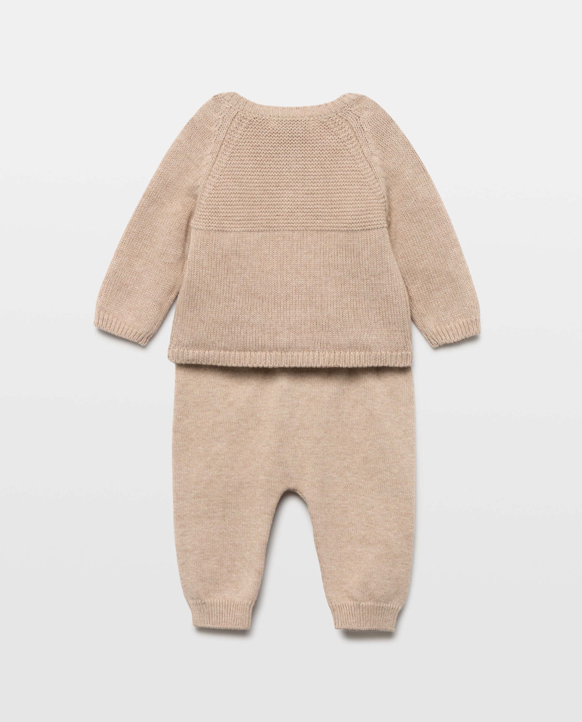 Conjunto 3 piezas de pantalón camiseta y chaqueta de bebé - Coconut El Corte Inglés - Visón claro Visón claro-2
