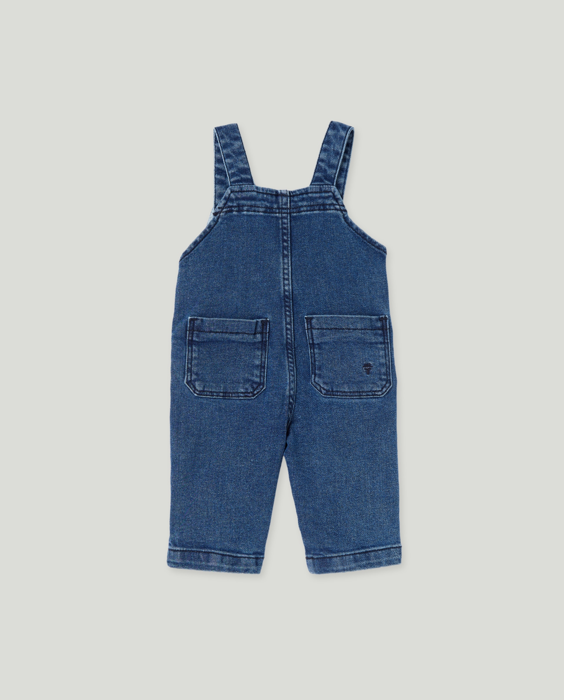 Jardineiras de Bebé em Ganga Cinzento-2