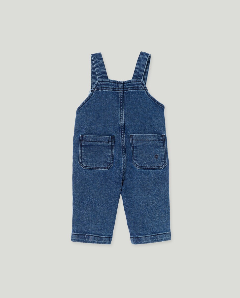 Jardineiras de Bebé em Ganga Cinzento-2