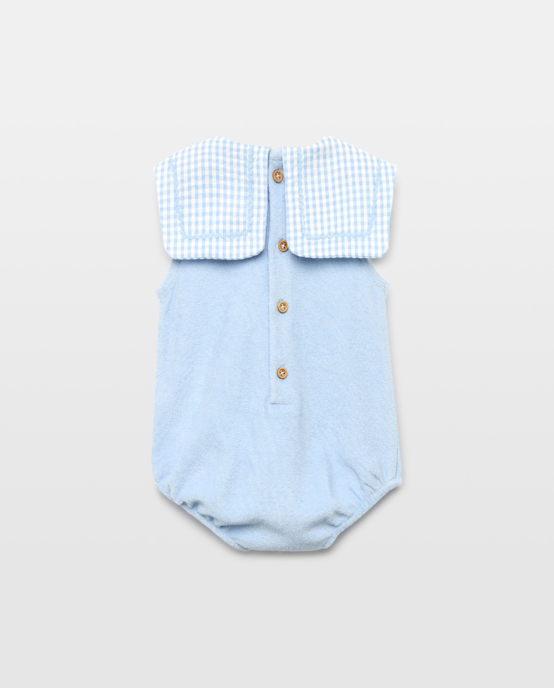 Babygrow de Bebé sem Mangas e com Bolsos Coconut El Corte Inglés 471 Índigo-2