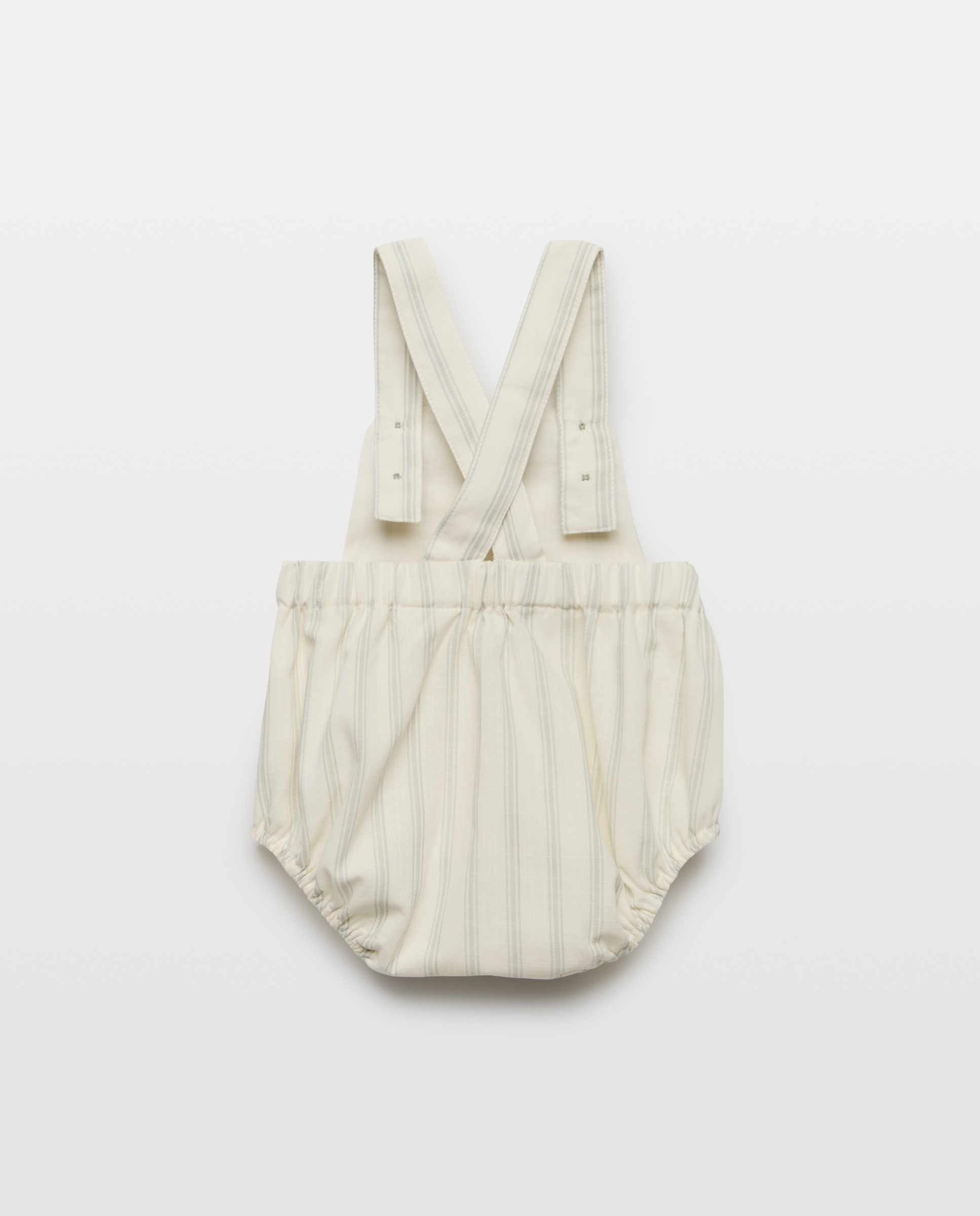 Babygrow de Alças de Bebé às Riscas Coconut El Corte Inglés Verde-2