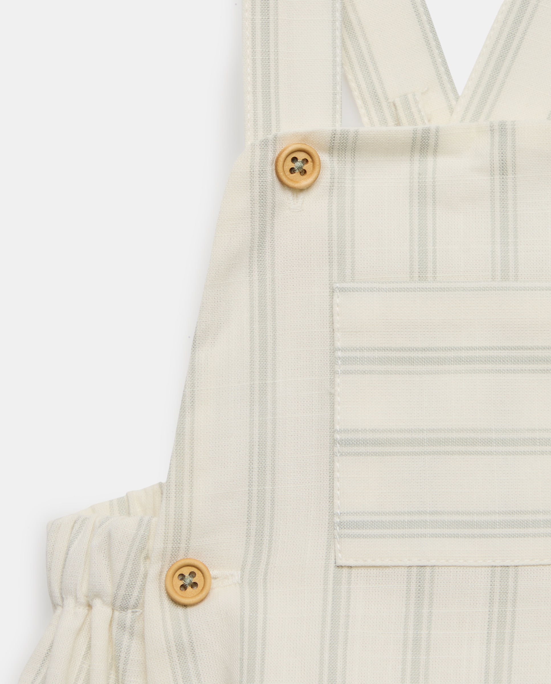 Babygrow de Alças de Bebé às Riscas Coconut El Corte Inglés Verde-3