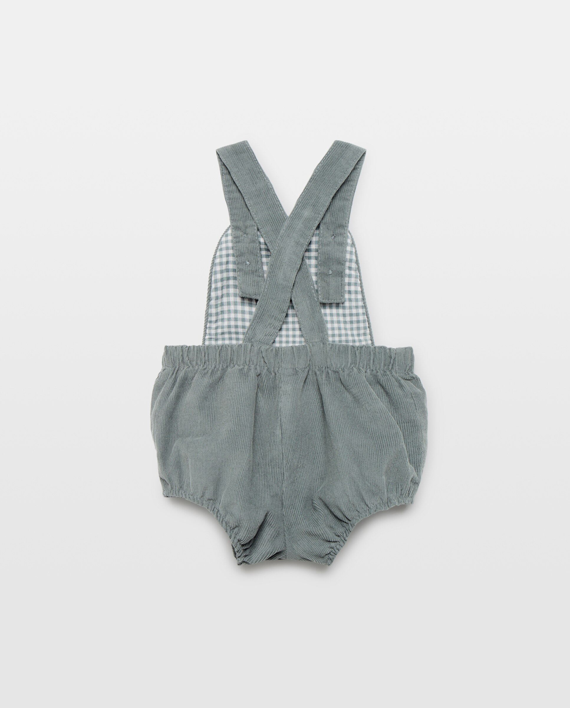 Babygrow de Bebé com Alças de Bombazina Fina Coconut El Corte Inglés Verde Bilhar-2