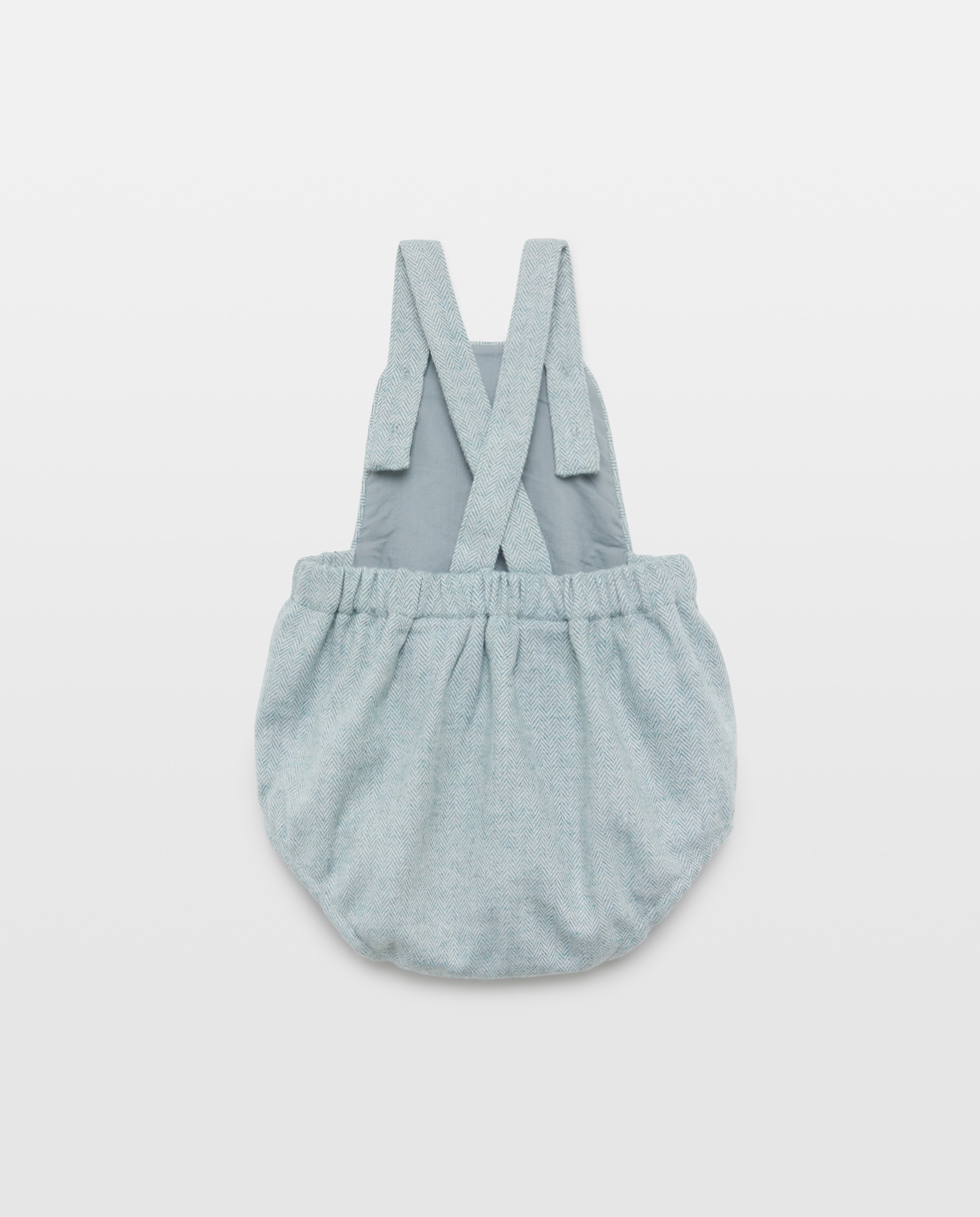 Babygrow de Bebé com Alças de Padrão Espinha de Peixe Coconut El Corte Inglés Verde Bilhar-2