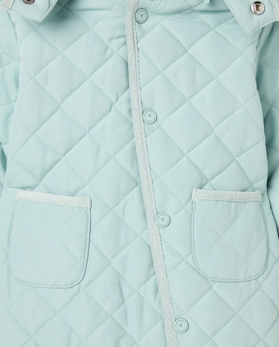 Babygrow Husky de Bebé, Pés + Mãos, Micropeach e Bolsos Verde-3