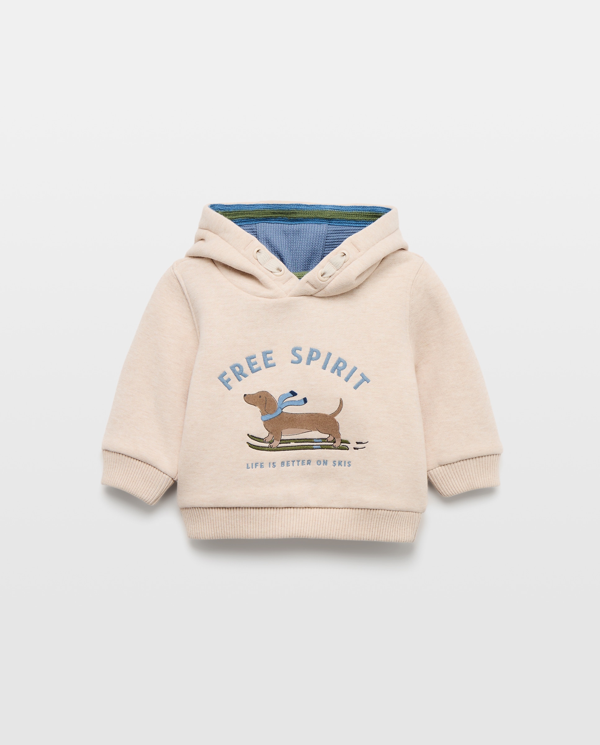 Sudadera con capucha y fantasía de bebé - Coconut El Corte Inglés - Visón claro Visón claro-1