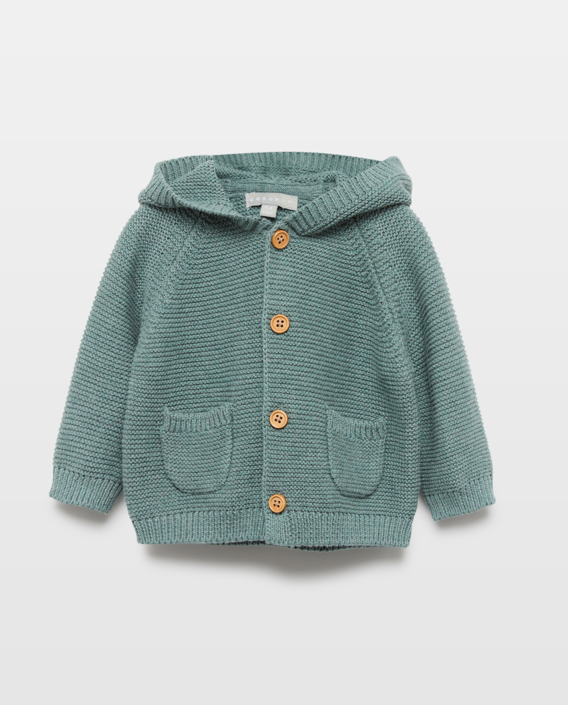 Imagen 1 de Chaqueta con capucha y bolsillos frontales de bebé - Coconut El Corte Inglés - Verde Pato Verde Pato