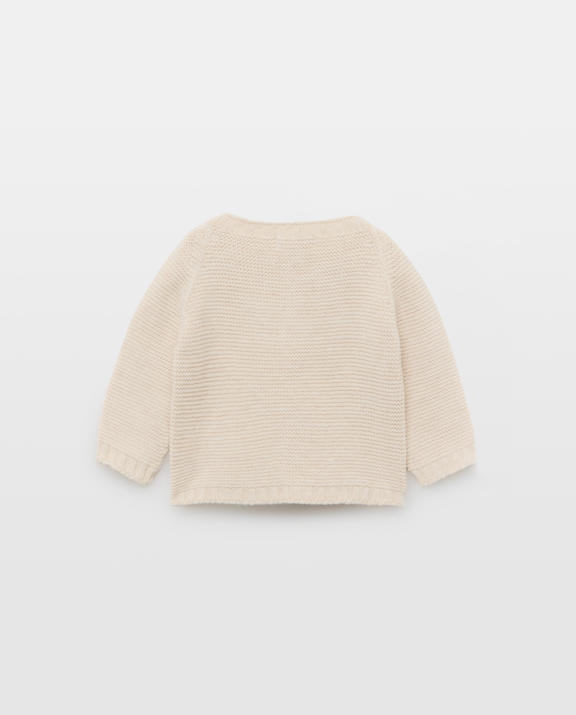 Chaqueta a cadera con botón de madera de bebé - Coconut El Corte Inglés - Visón claro Visón claro-2