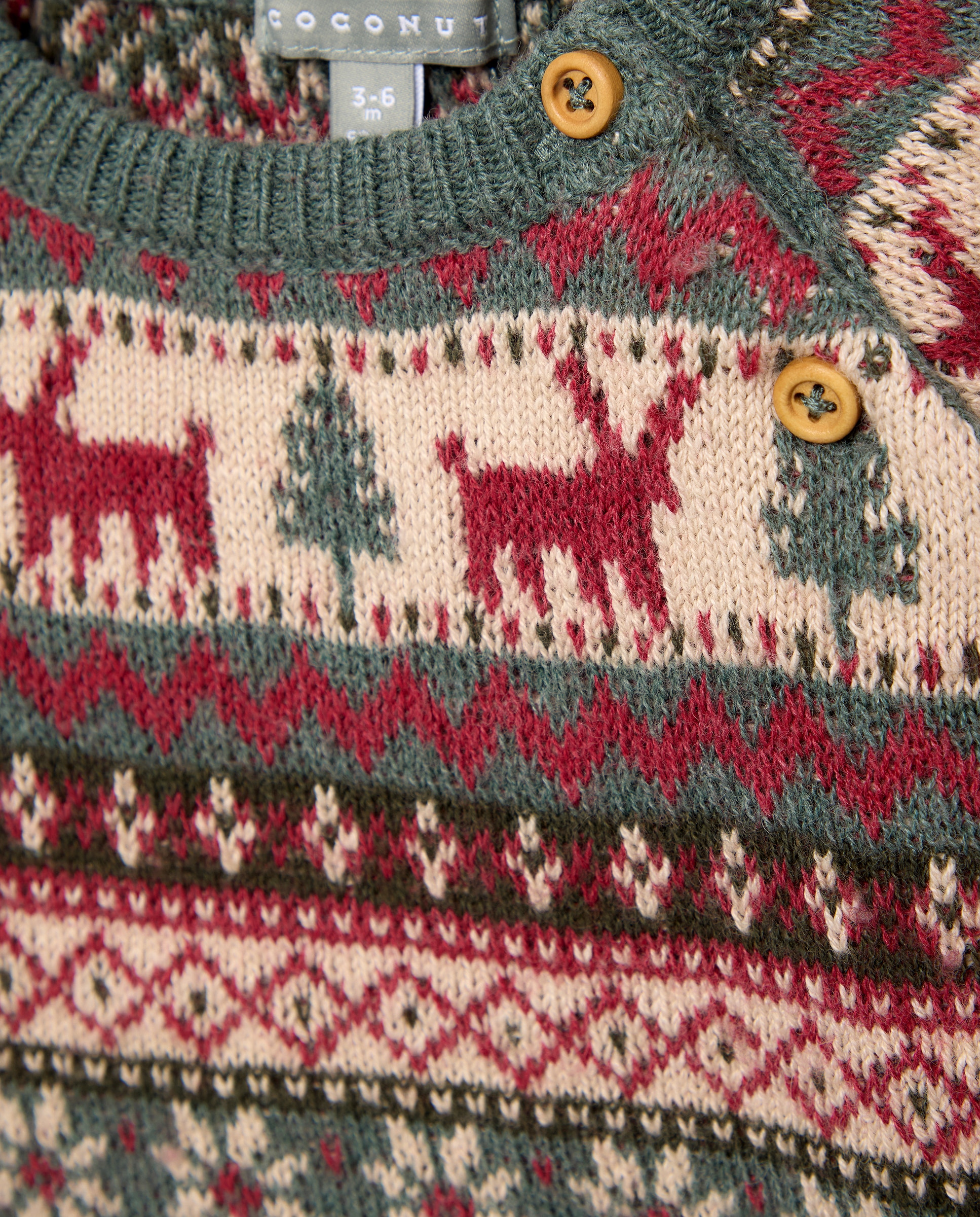 Jersey de bebé con greca de Navidad - Coconut El Corte Inglés - Multicolor Multicolor-3