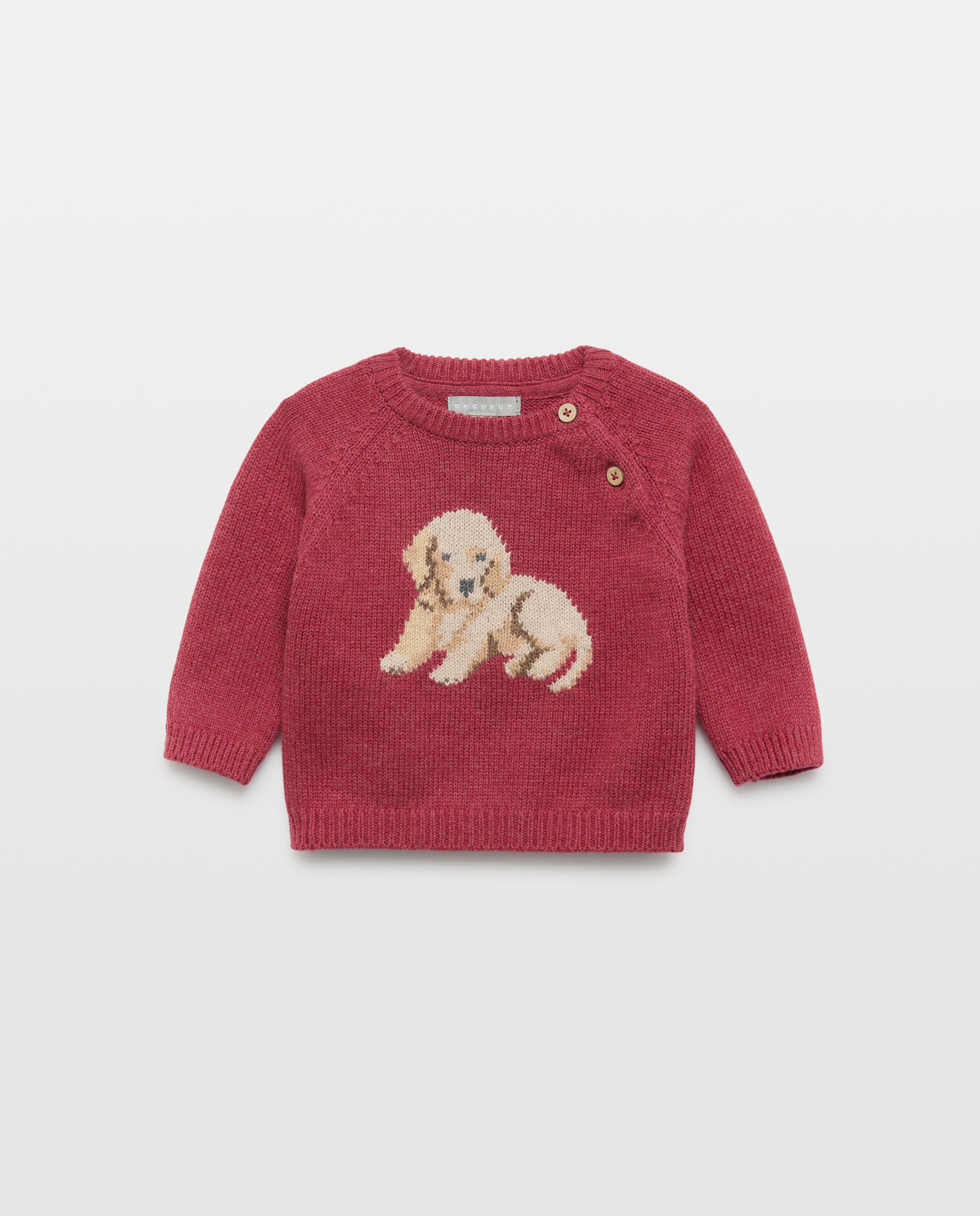 Jersey intarsia fantasía de bebé - Coconut El Corte Inglés - Burdeos Burdeos-1
