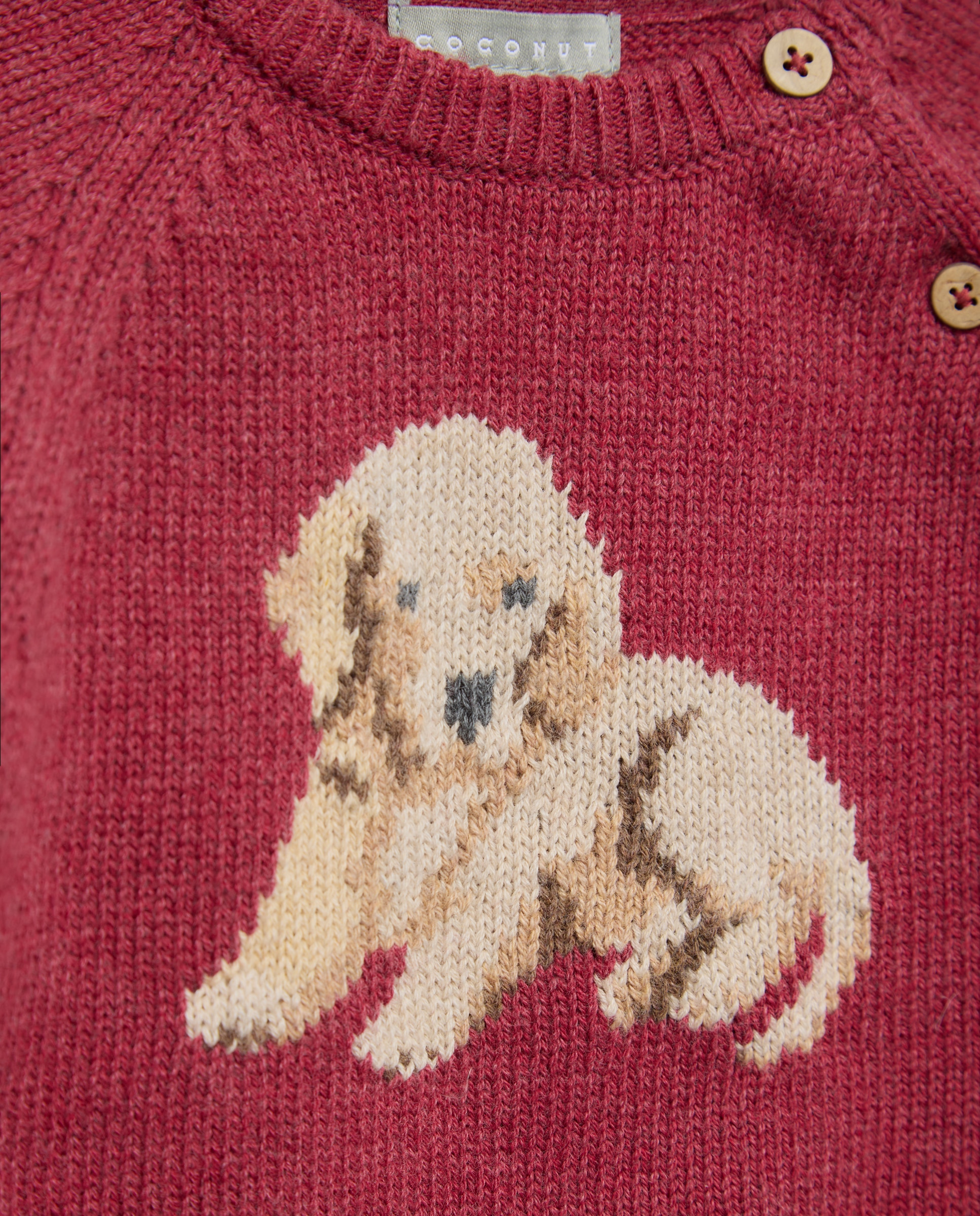 Jersey intarsia fantasía de bebé - Coconut El Corte Inglés - Burdeos Burdeos-3