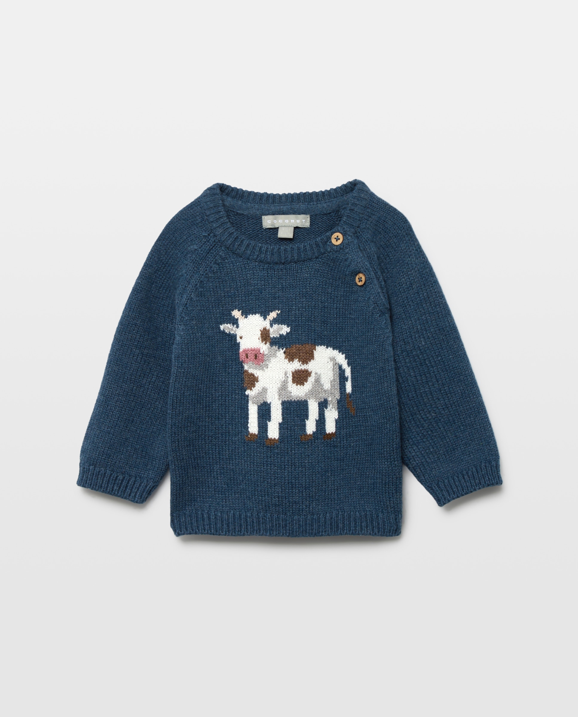 Jersey intarsia fantasía de bebé - Coconut El Corte Inglés - Azul oscuro Azul oscuro-1