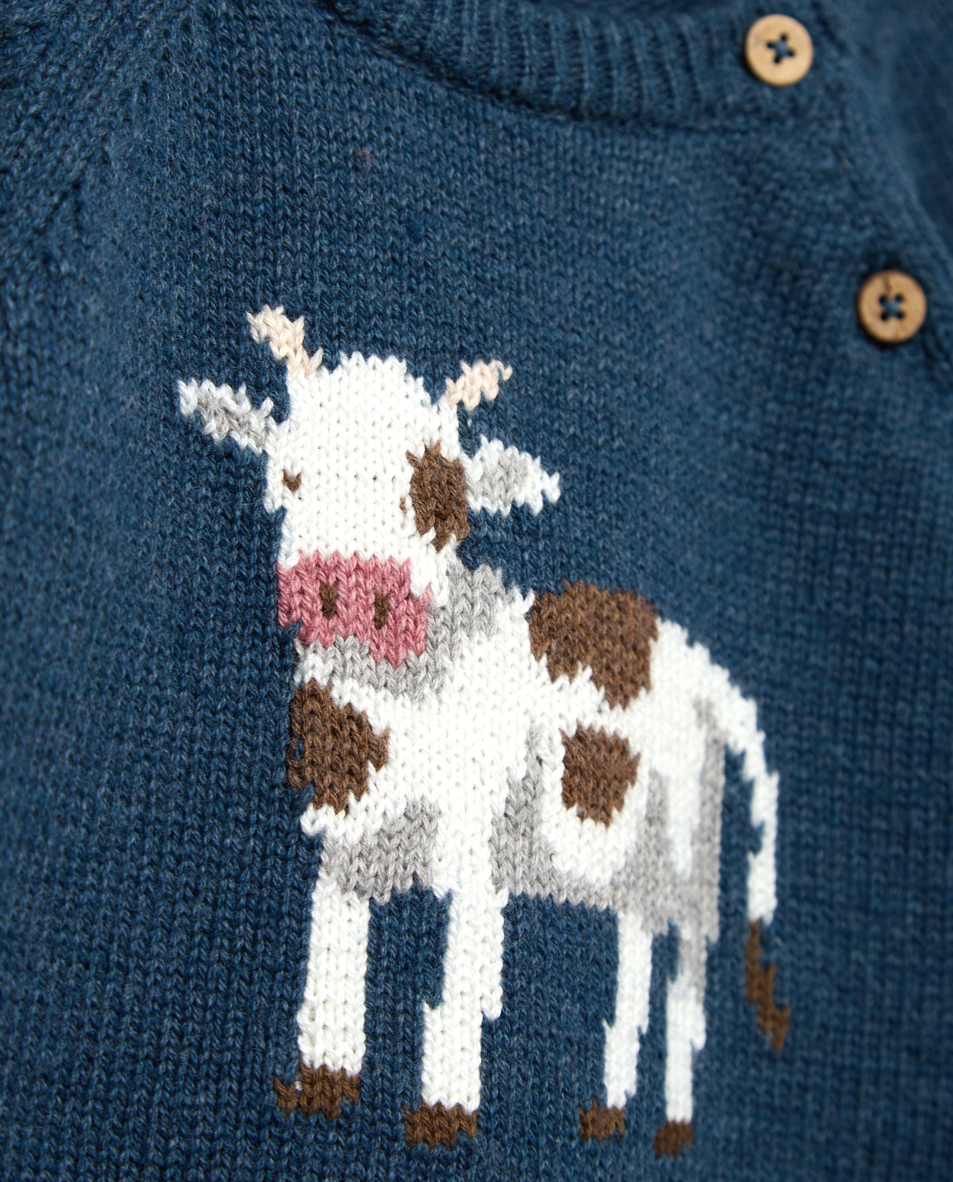 Jersey intarsia fantasía de bebé - Coconut El Corte Inglés - Azul oscuro Azul oscuro-3