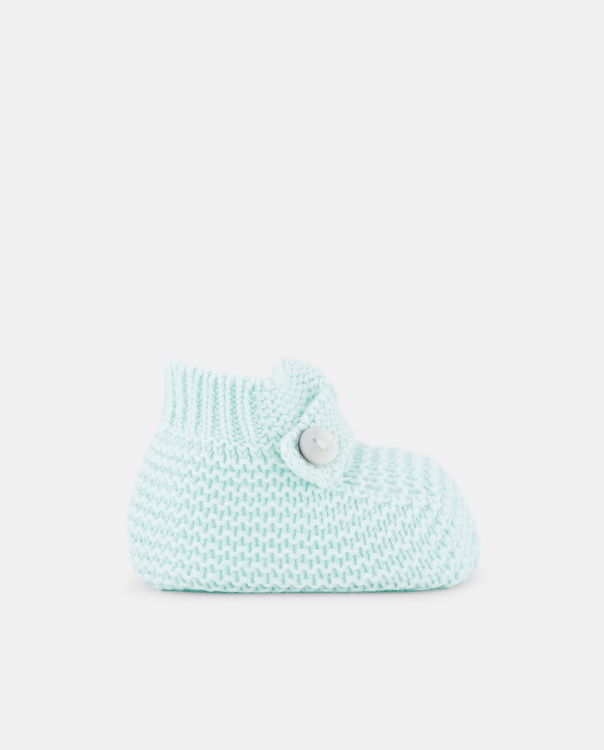 Botas de Tricot Cruzadas de Bebé Coconut El Corte Inglés 582 Verde Água-1