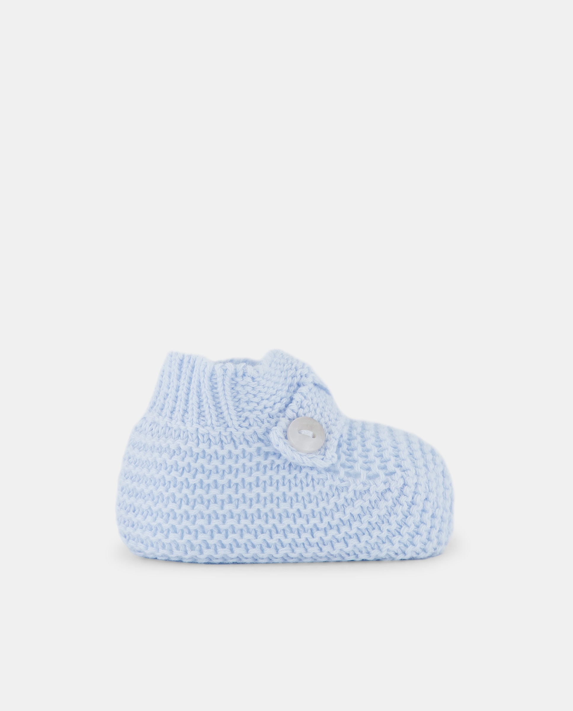 Botas de Tricot Cruzadas de Bebé Coconut El Corte Inglés 410 Azul Claro-1