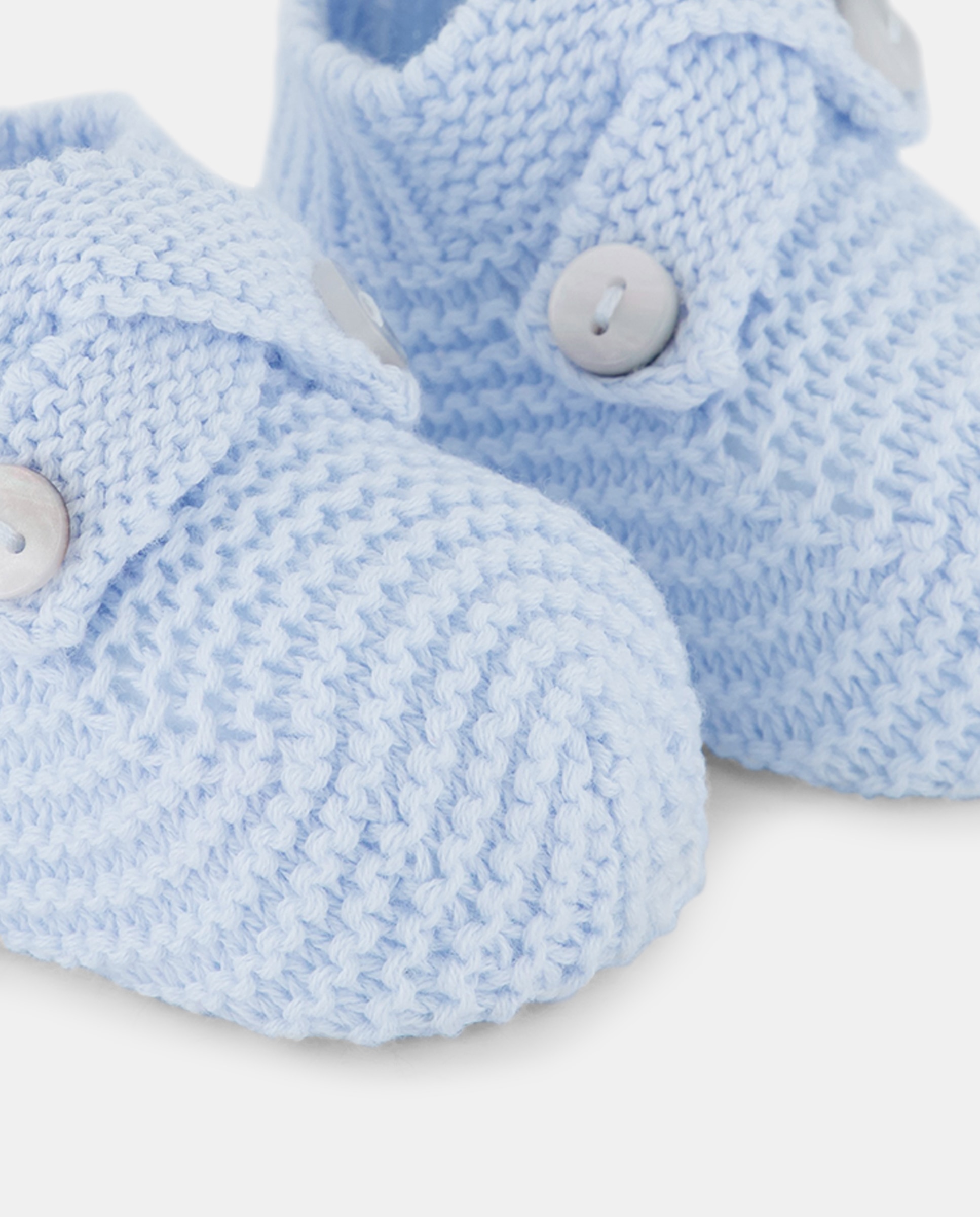 Botas de Tricot Cruzadas de Bebé Coconut El Corte Inglés 410 Azul Claro-2