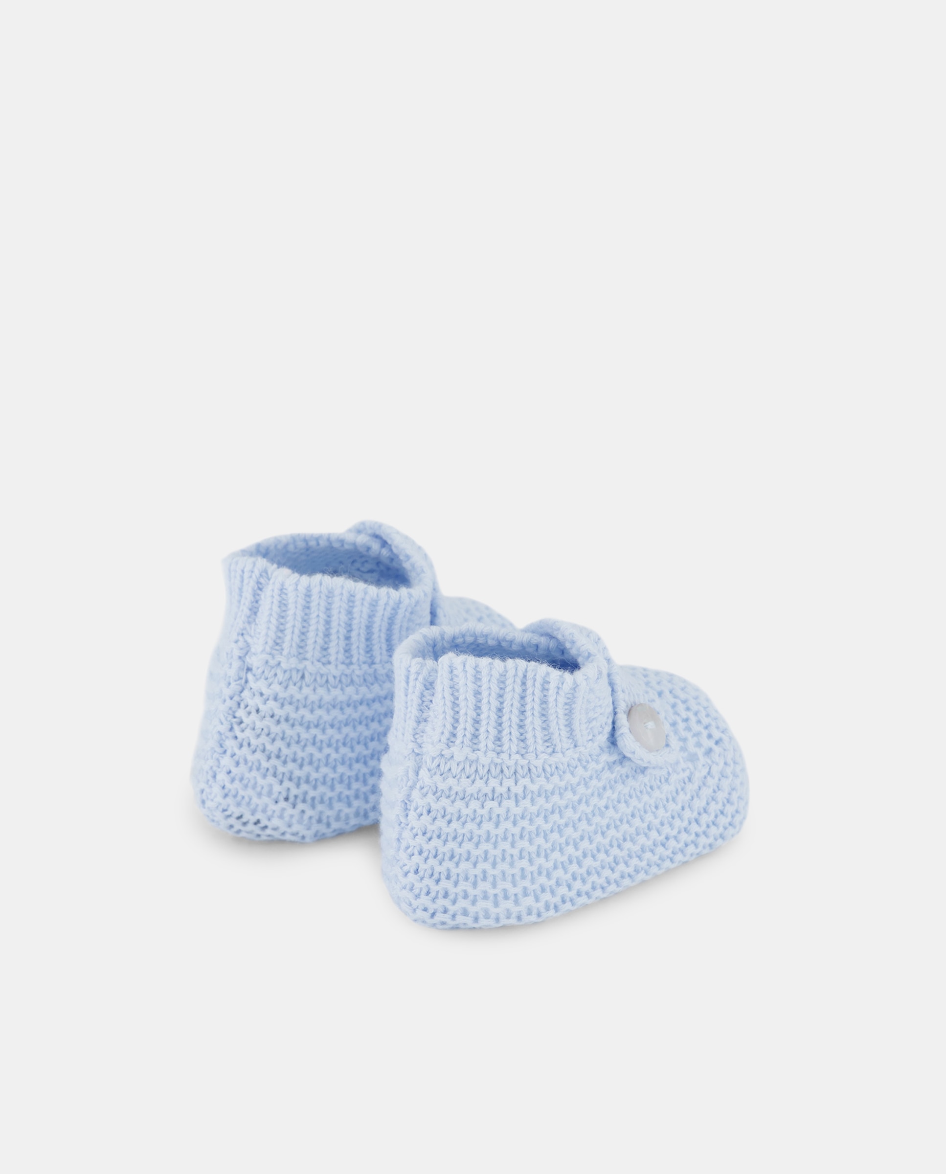 Botas de Tricot Cruzadas de Bebé Coconut El Corte Inglés 410 Azul Claro-3
