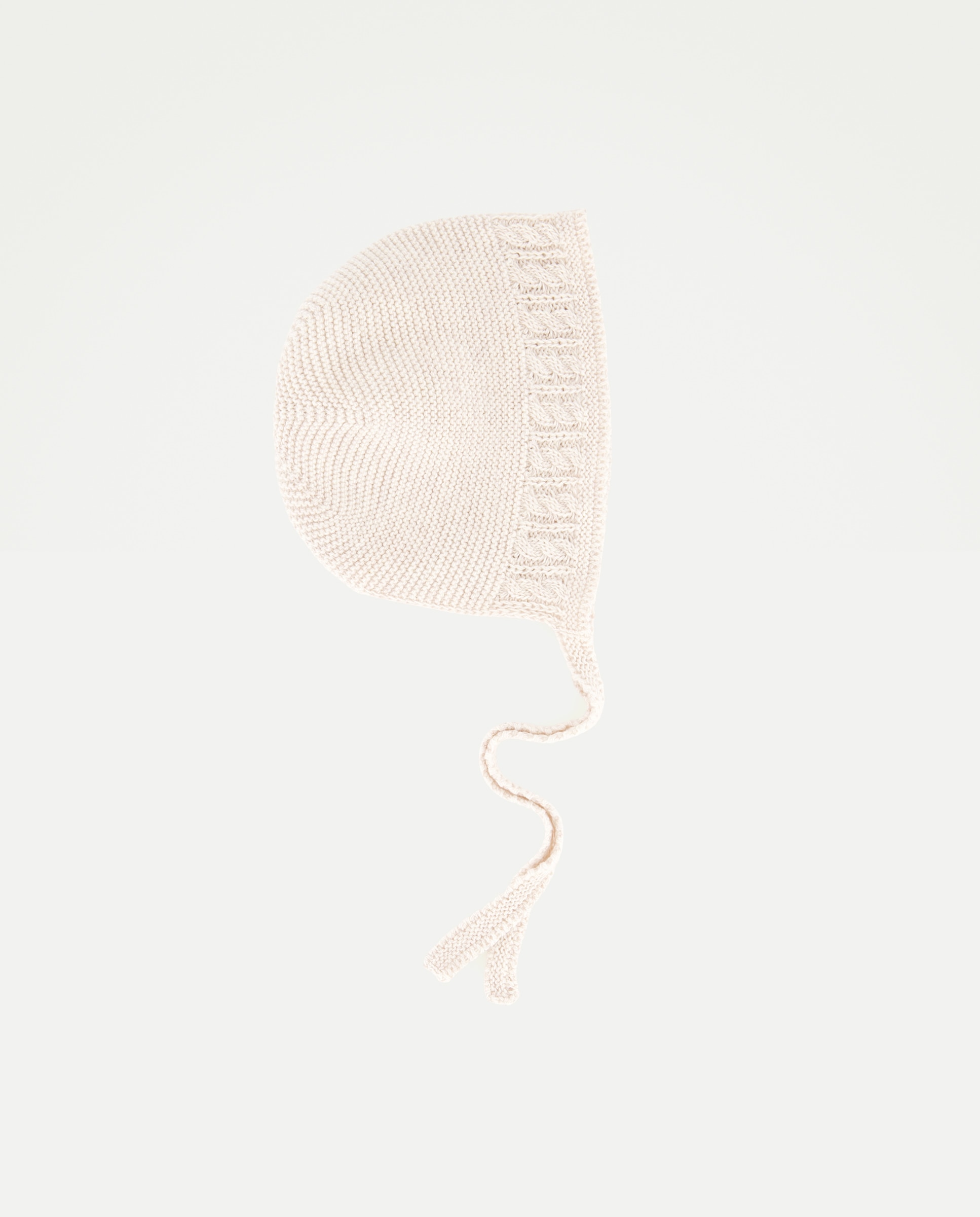 Touca de Tricot Fantasia com Malha do Cabo Aberta de Bebé Coconut El Corte Inglés Torrado-1