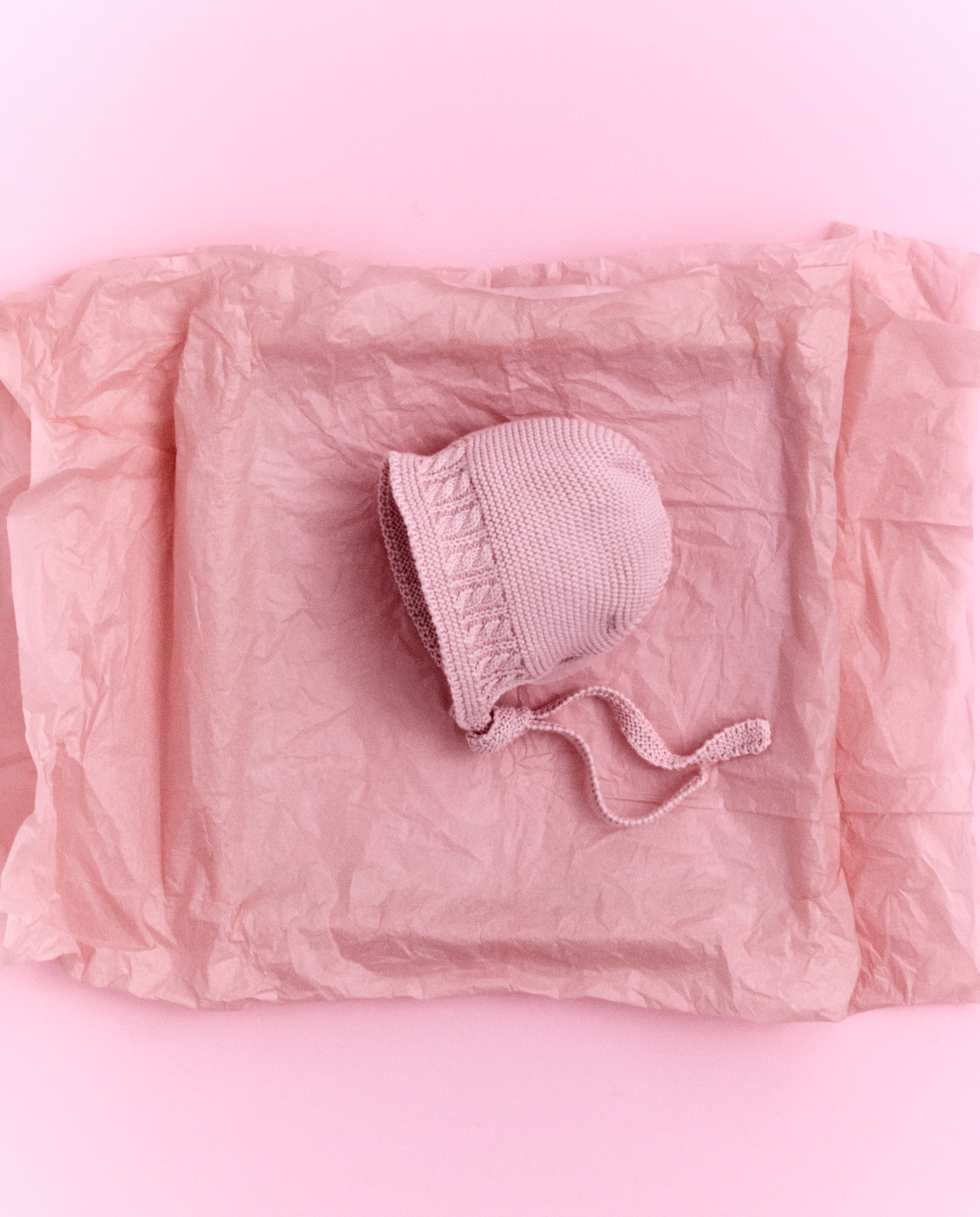 Touca de Tricot Fantasia com Malha do Cabo Aberta de Bebé Coconut El Corte Inglés 200 Rosa-3